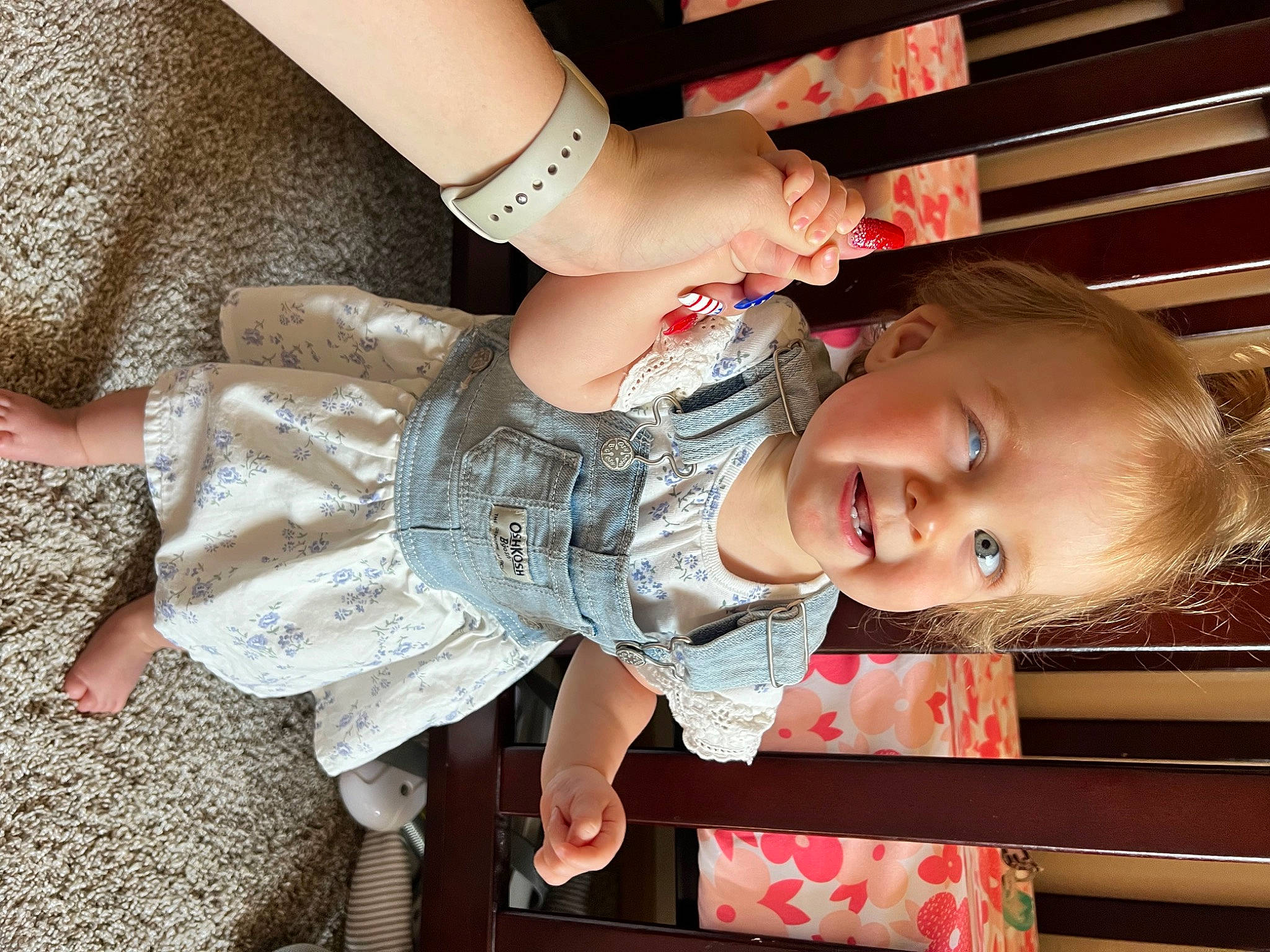 Hallie joined the competition — help win amazing prizes! baby, baby_toddler_clothing, child, elbow, eyelash, finger, fun, gesture, happy, human_body, human_leg, leg, nail, person, product, skin, sleeve, thigh, thumb, toddler