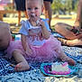 Aurora joined the competition — help win amazing prizes! birthday, blanket, cake, casual, celebration, child, face_paint, family, food, fun, happy, messy, outdoor, party, people, picnic, pink_tutu, sitting, summer, toddler
