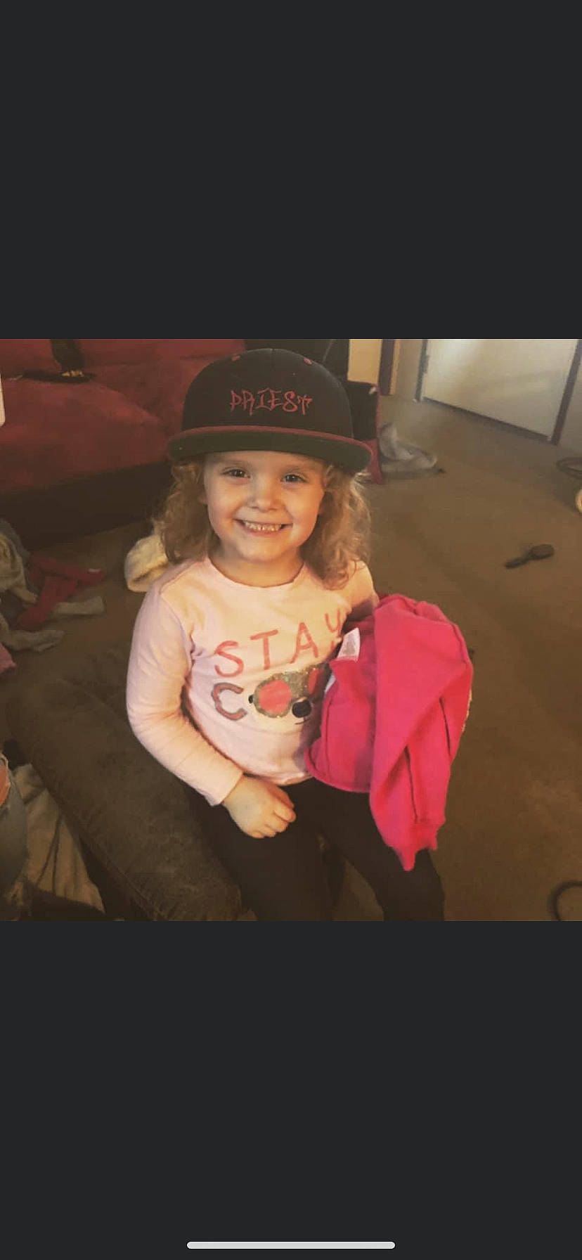 Sarah Brown joined the competition — help win amazing prizes! blond, child, costume, cowboy_hat, event, fashion_accessory, flash_photography, flooring, fun, happy, hat, headgear, headwear, joy, magenta, mouth, party, person, sitting, sleeve