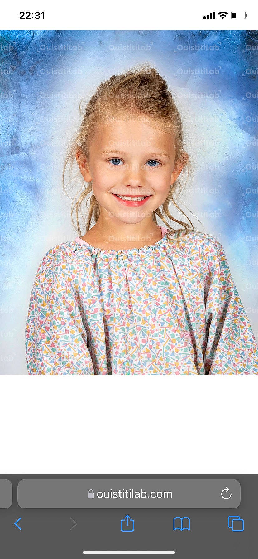 Mila a rejoint le concours — aidez-le/la à gagner de superbes lots ! blond, brown_hair, child, day_dress, electric_blue, eye, fashion_design, flash_photography, formal_wear, hair, happy, head, iris, joy, magenta, pattern, peach, person, sleeve, smile