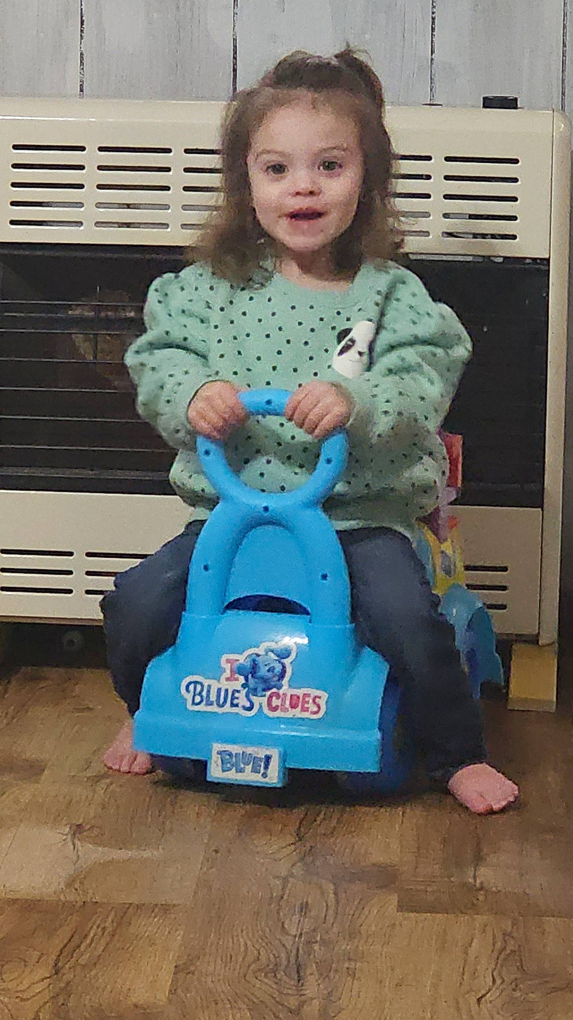 Carlee is registered to the contest to win money with this photo: automotive_design, automotive_wheel_system, baby_toddler_clothing, child, classic, fun, happy, head, motor_vehicle, person, riding_toy, sitting, smile, t_shirt, tire, toddler, vehicle, wheel