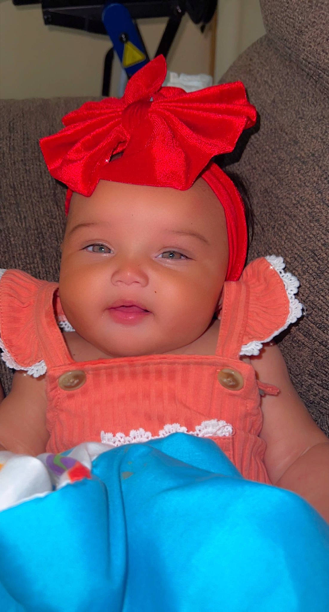 Nalaia joined the competition — help win amazing prizes! baby, baby_toddler_clothing, cap, child, chin, costume_hat, eye, face, facial_expression, fun, happy, head, headgear, headwear, human_body, nose, orange, person, pink, red