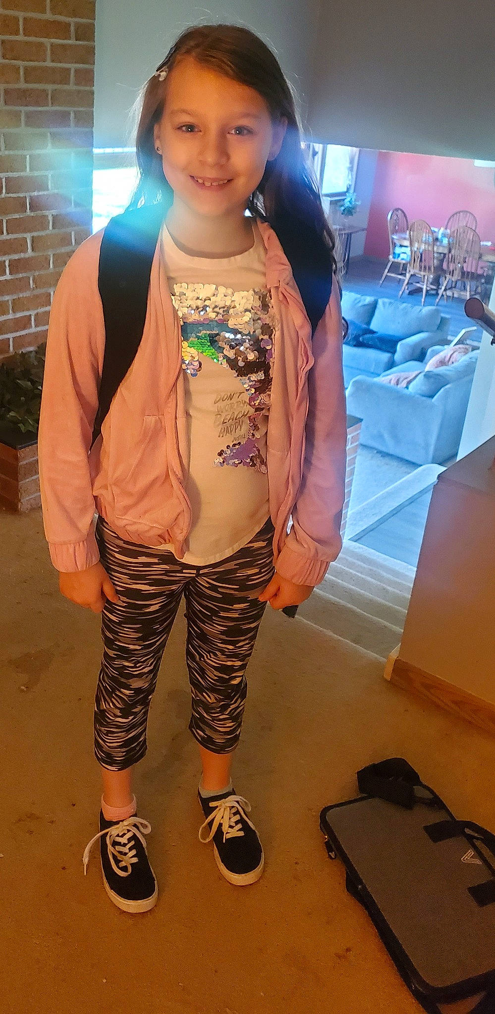 Lilyian joined the competition — help win amazing prizes! chest, clothing, electric_blue, fashion_design, fun, human_body, human_leg, jewellery, joint, joy, necklace, pattern, person, personal_protective_equipment, sleeve, sportswear, t_shirt, television, thigh, toddler