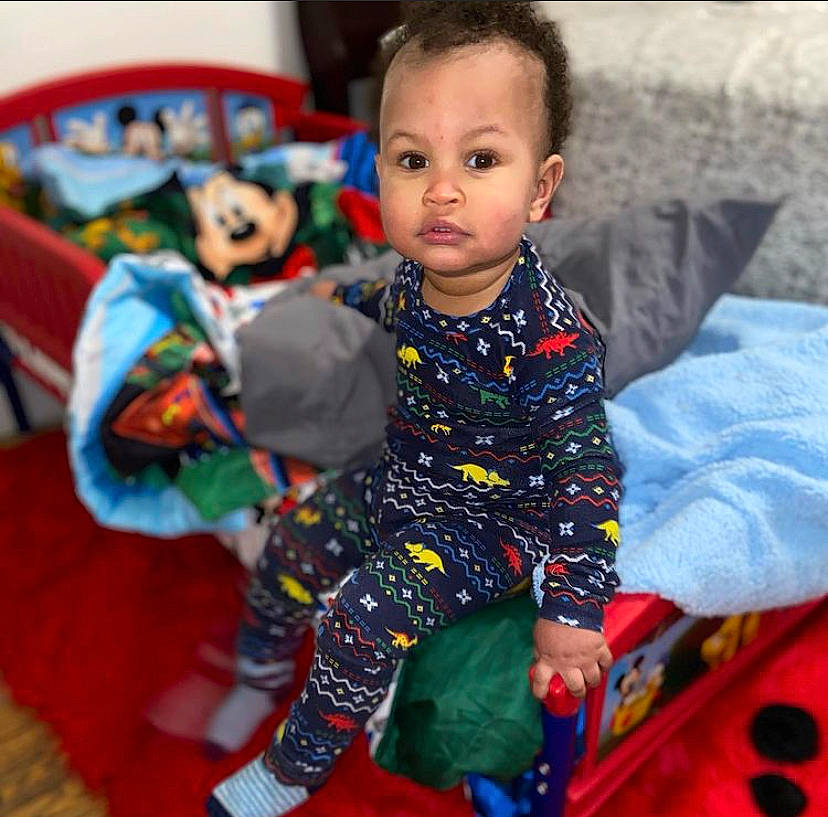 Jared joined the competition — help win amazing prizes! baby, baby_toddler_clothing, child, event, eye, face, facial_expression, flooring, fun, happy, head, human_body, iris, leisure, person, sitting, skin, sleeve, textile, toddler