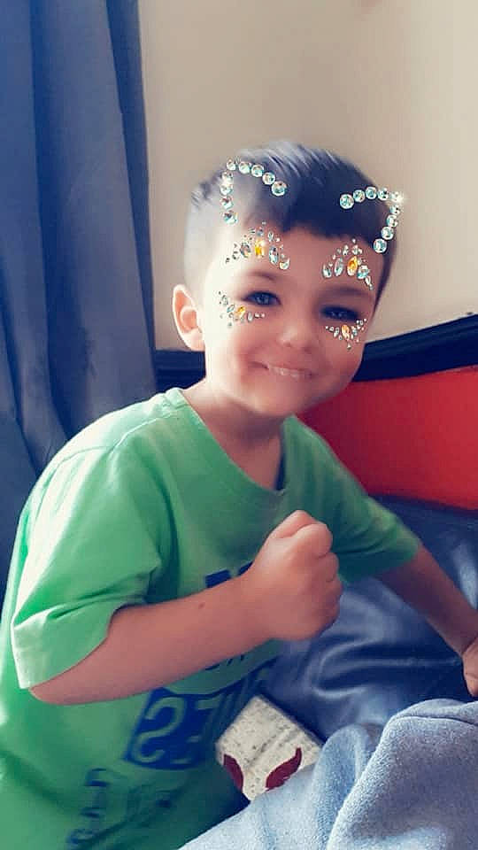 Noah joined the competition — help win amazing prizes! black_hair, blue, cheek, child, cool, eye, face, forehead, fun, girl, green, hair_accessory, head, infant, joy, lip, organ, person, product, skin