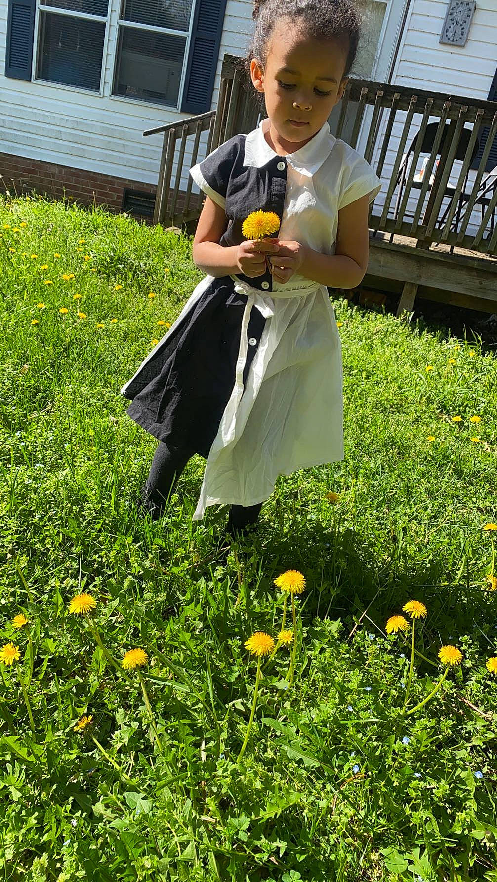 Jayla is registered to the contest to win money with this photo: flower, flowering_plant, fun, garden, grass, grass_family, happy, lawn, leisure, meadow, people_in_nature, person, petal, plant, pumpkin, recreation, shrub, spring, summer, toddler