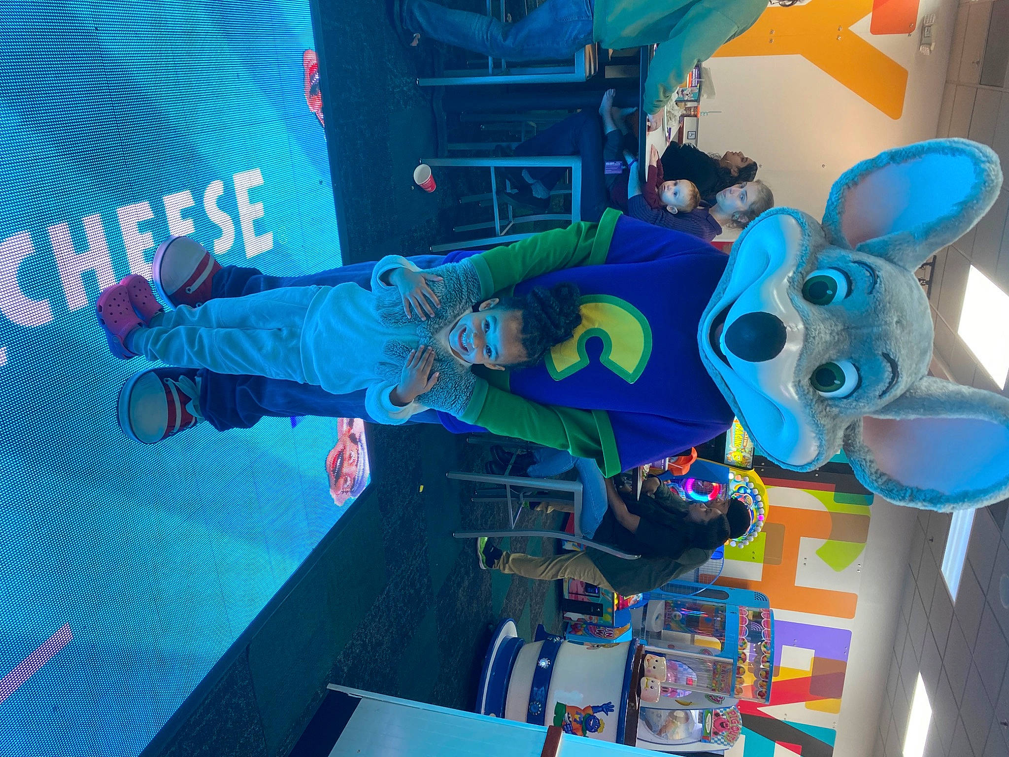 Jayla joined the competition — help win amazing prizes! animation, baby_toys, blue, electric_blue, entertainment, event, fictional_character, fun, games, leisure, machine, magenta, person, personal_protective_equipment, plastic, recreation, space, toy, visual_arts