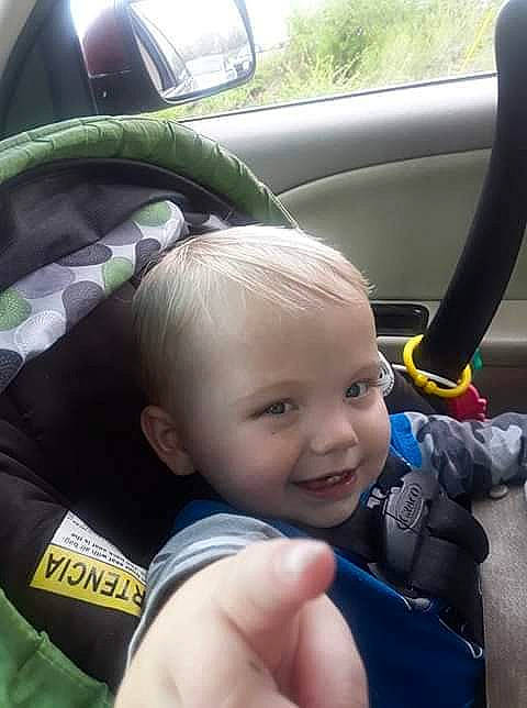 Jonathan joined the competition — help win amazing prizes! automotive_exterior, baby, baby_carriage, baby_in_car_seat, baby_toddler_clothing, car_seat, child, finger, hand, happy, joy, light, motor_vehicle, person, plant, skin, smile, steering_wheel, thumb, toddler