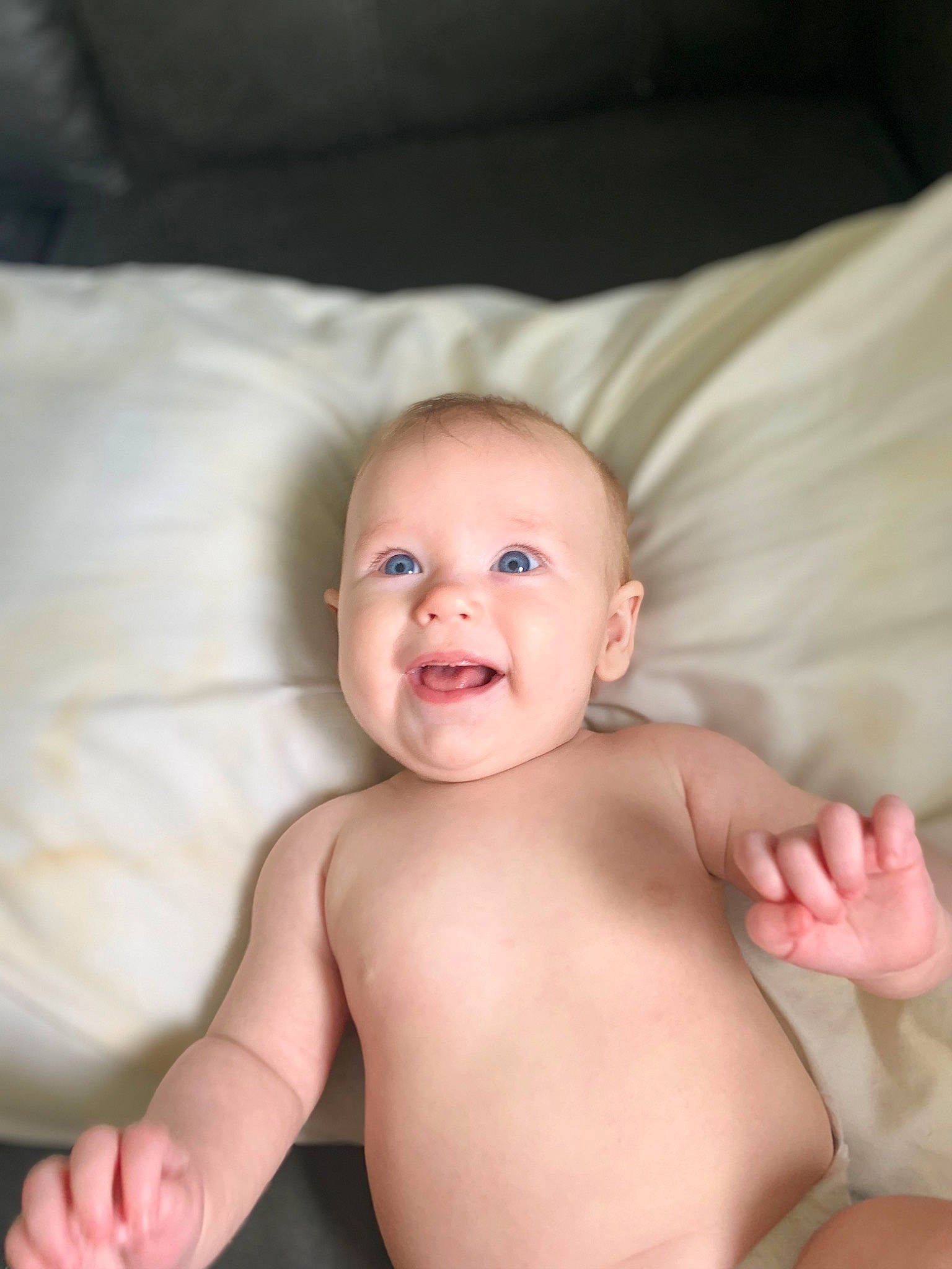 Zaelyn joined the competition — help win amazing prizes! abdomen, baby, cheek, chest, child, comfort, eyebrow, eyelash, face, finger, gesture, happy, iris, lip, nose, person, skin, smile, stomach, thumb