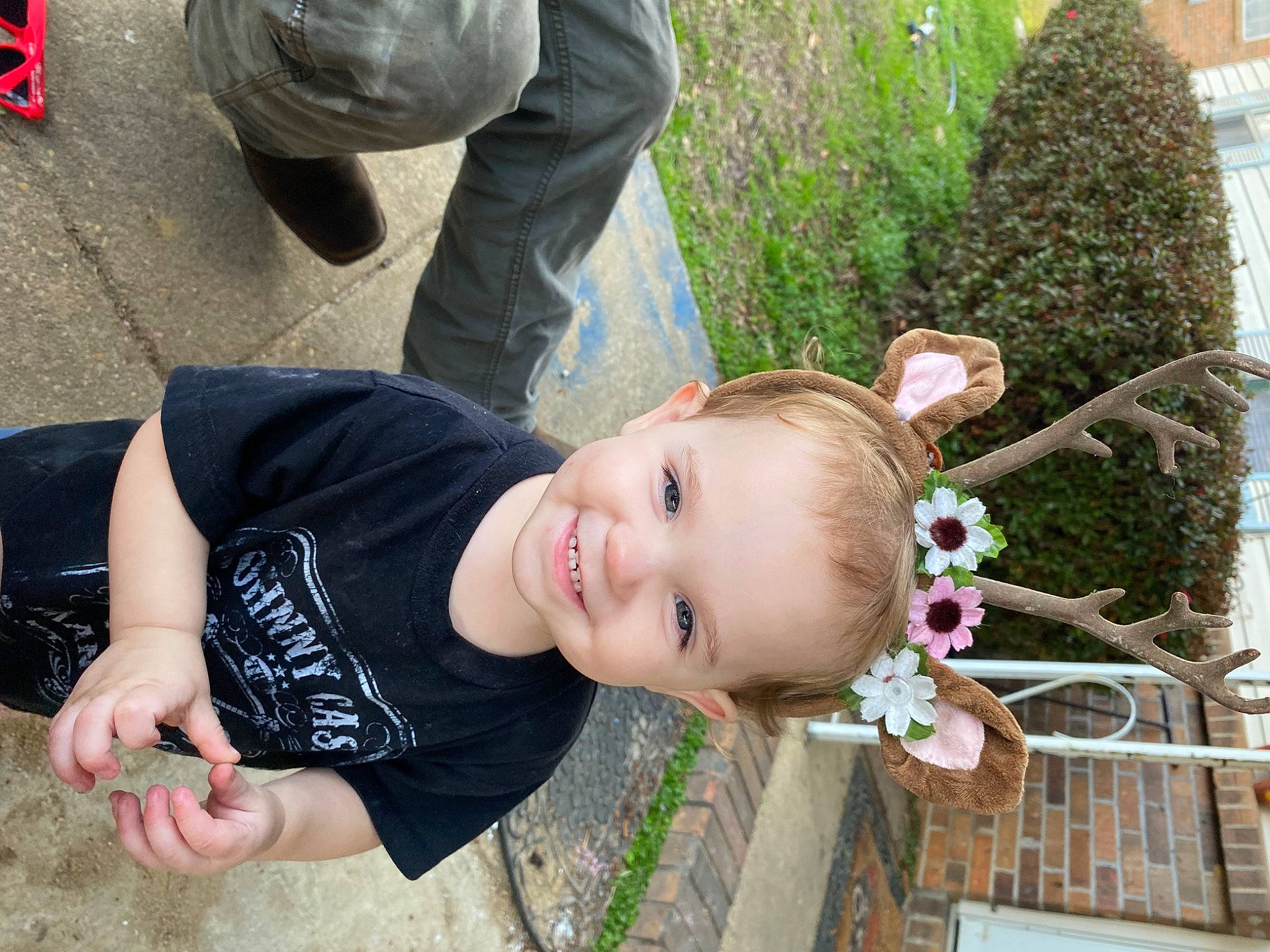 Rosabella joined the competition — help win amazing prizes! baby, child, fun, grass, happy, joy, leisure, person, plant, portrait_photography, sitting, smile, toddler, tree, vacation