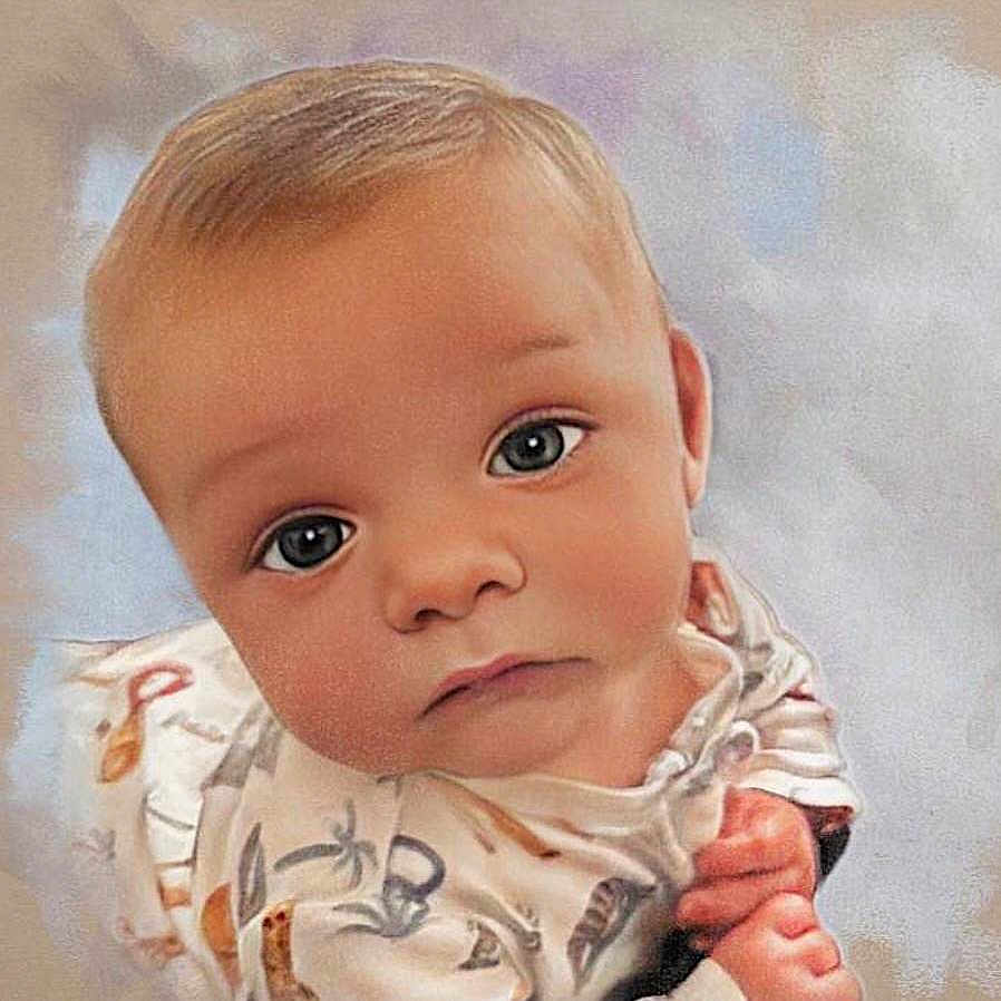 Jaxen joined the competition — help win amazing prizes! baby, blurred_background, cheeks, child, closeup, clothing, curious, cute, expression, eyes, face, hands, infant, innocent, looking_up, patterned_outfit, portrait, skin, soft_background, young_child