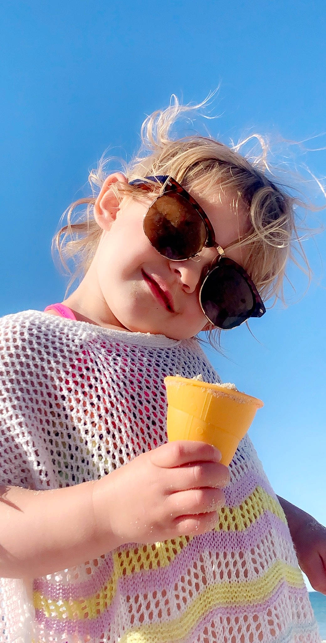 Sage is registered to the contest to win money with this photo: beauty, blond, brown_hair, electric_blue, eye_glass_accessory, eyewear, fun, goggles, hair_coloring, happy, leisure, light, lip, pattern, person, personal_protective_equipment, sky, sunglasses, surfer_hair, travel