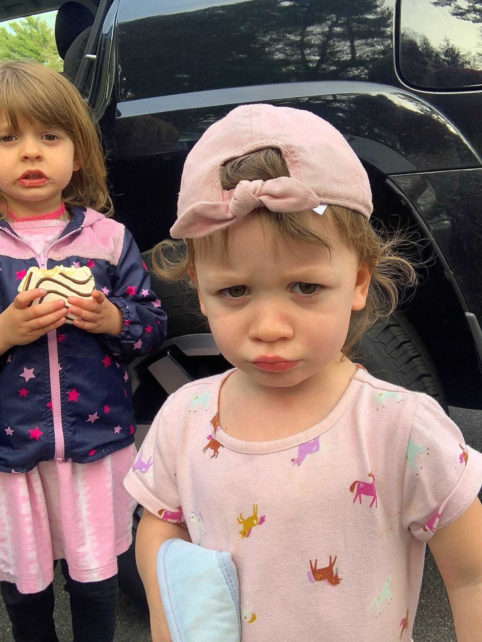 Eliana joined the competition — help win amazing prizes! automotive_exterior, baby_toddler_clothing, car, child, cool, face, facial_expression, fun, hairstyle, happy, head, headwear, motor_vehicle, organ, person, photograph, pink, skin, sleeve, summer