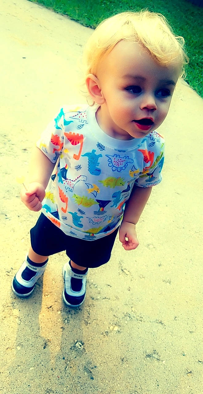 Kai joined the competition — help win amazing prizes! azure, baby, baby_toddler_clothing, beauty, cheek, child, cool, eye, face, happy, head, iris, nose, people_in_nature, person, skin, sleeve, standing, summer, t_shirt