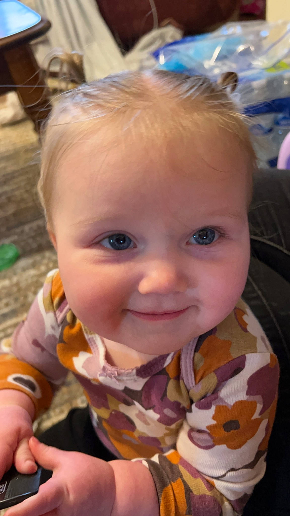 Vivienne joined the competition — help win amazing prizes! baby, baby_toddler_clothing, cheek, chin, ear, eye, eyebrow, face, facial_expression, fun, hairstyle, happy, head, iris, joy, lip, mouth, nose, person, skin