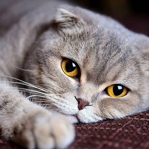 Garfield joined the competition — help win amazing prizes! carnivore, cat, close_up, domestic_short_haired_cat, eye, felidae, fur, grey, head, iris, macro_photography, plant, scottish_fold, small_to_medium_sized_cats, snout, terrestrial_animal, whiskers, wildlife