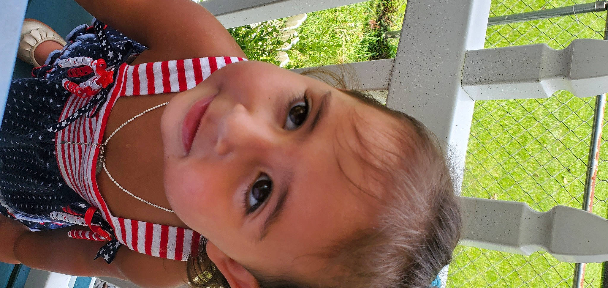 Harpar is registered to the contest to win money with this photo: baby, cheek, ear, eye, eyebrow, eyelash, face, fawn, fun, grass, happy, iris, lip, mouth, nose, person, plant, skin, smile, toddler