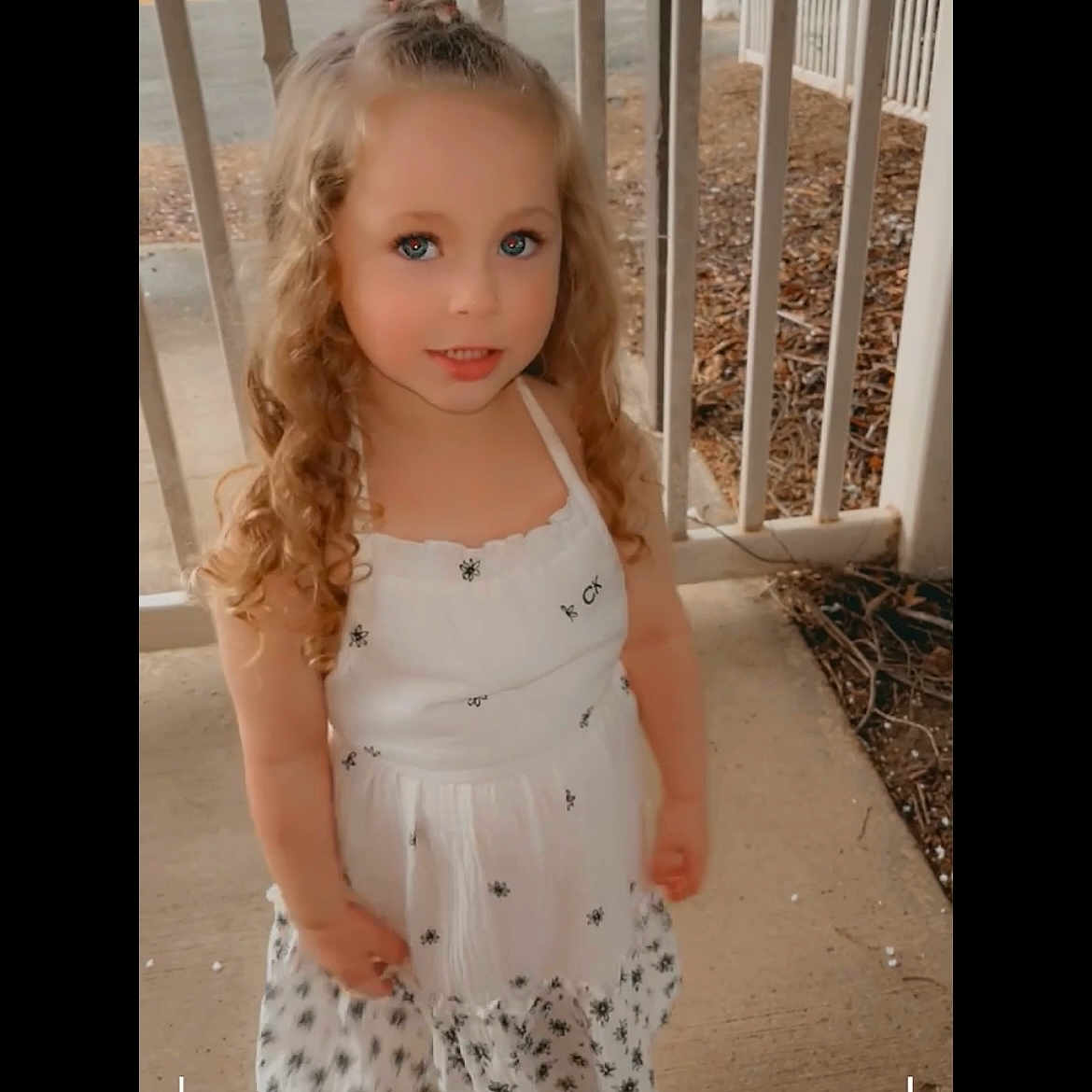 Jovi joined the competition — help win amazing prizes! blonde, brownhair, child, clothing, doll, dress, face, female, girl, hair, happy, head, indoors, interiordesign, person, sleeve, smile, standing, toy, wig