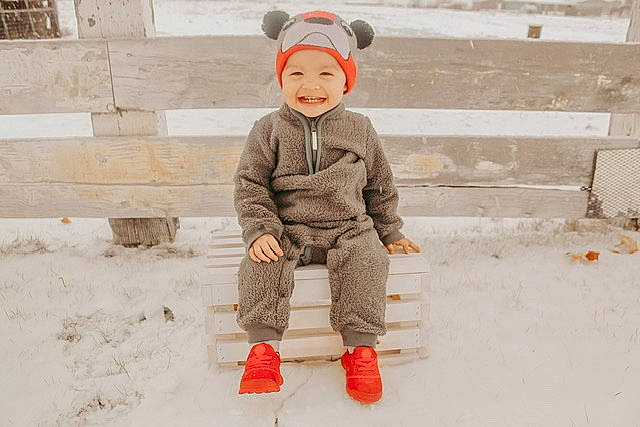 Ezequiel joined the competition — help win amazing prizes! child, headwear, joy, outerwear, person, snow, toddler, winter
