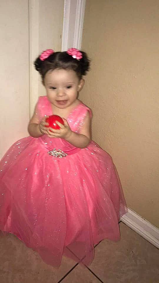 Ariella is registered to the contest to win money with this photo: ballet_tutu, child, clothing, costume, dress, hair_accessory, headpiece, person, pink, toddler