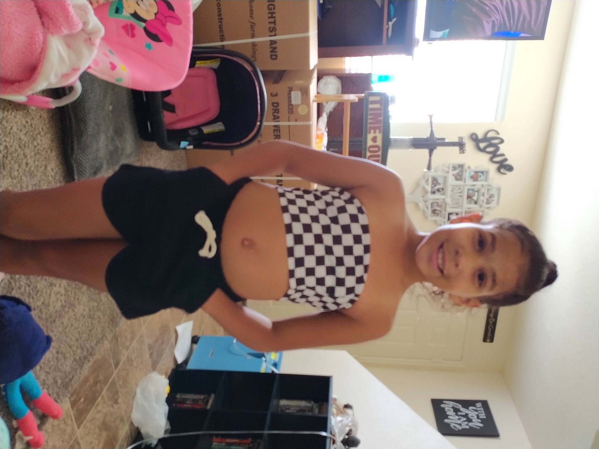 Kreelynn joined the competition — help win amazing prizes! abdomen, arm, chest, child, elbow, eyewear, finger, fun, hat, human_leg, joint, joy, person, room, shorts, snapshot, sun_hat, swimwear, teddy_bear, thigh