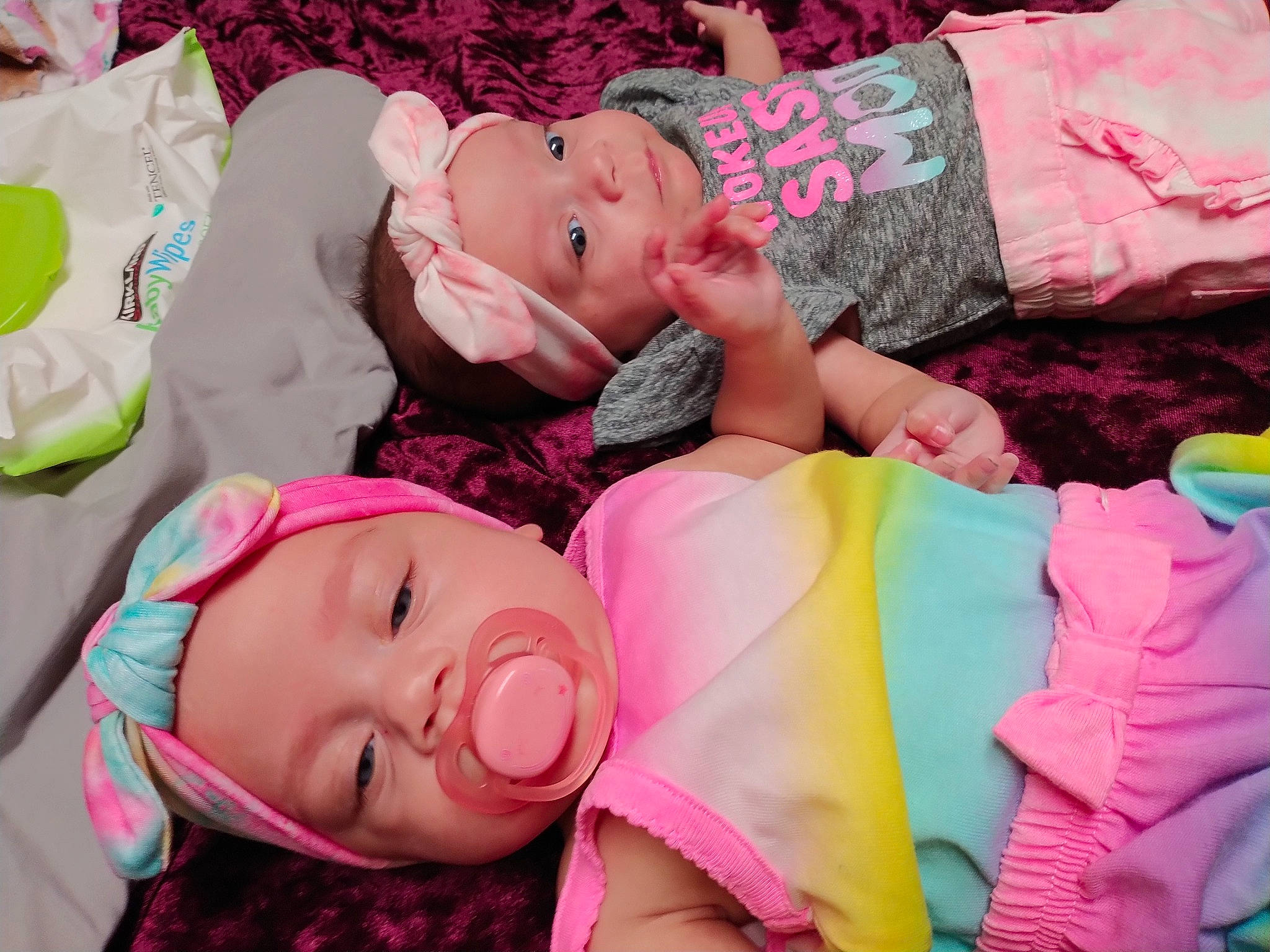 Maliah joined the competition — help win amazing prizes! baby, baby_toddler_clothing, cheek, child, comfort, eye, fun, grass, happy, headwear, leisure, magenta, person, pink, plant, purple, red, room, skin, sweetness