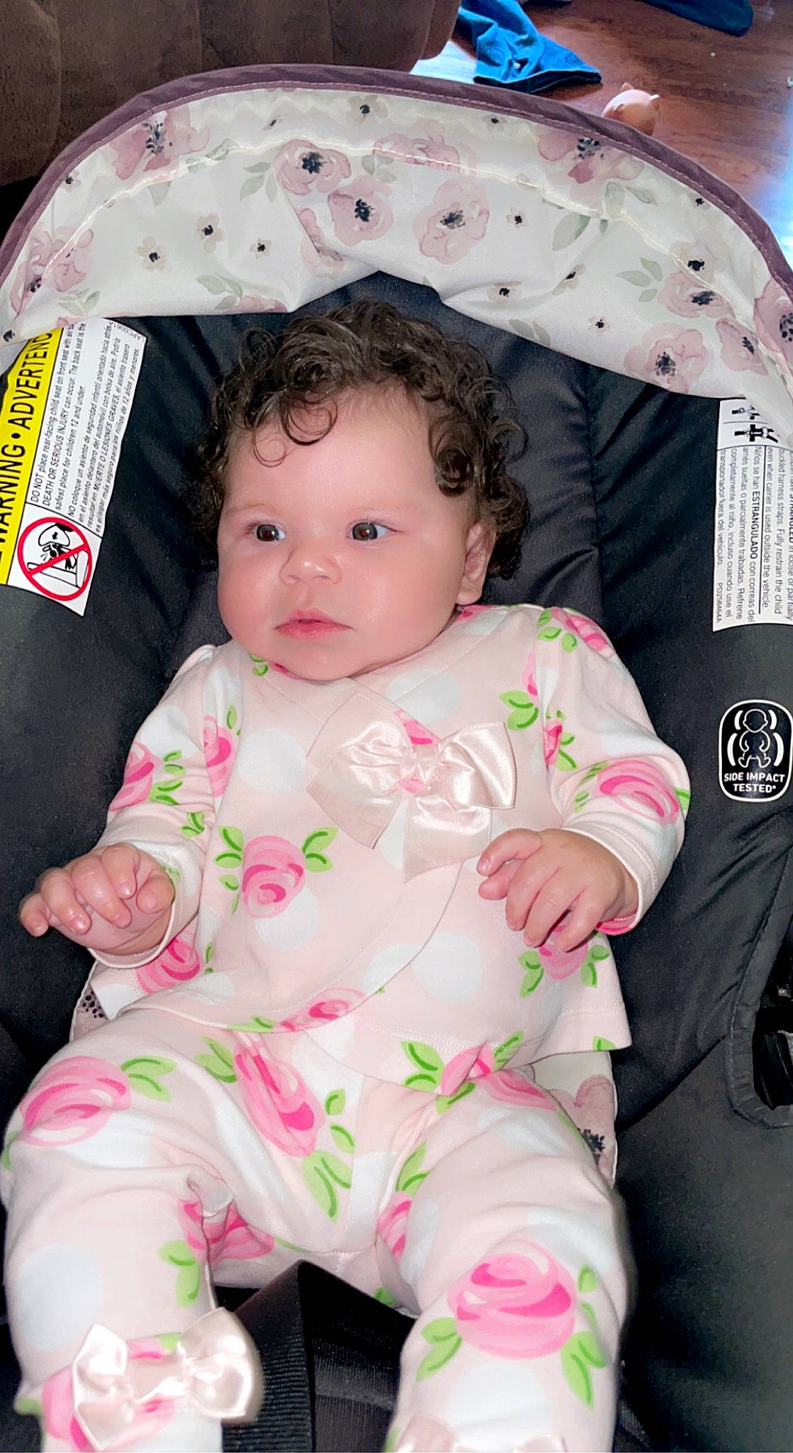 Journey joined the competition — help win amazing prizes! baby, baby_carriage, baby_products, baby_toddler_clothing, cheek, child, comfort, eye, facial_expression, fashion_accessory, happy, iris, lip, person, pink, sitting, skin, sleeve, textile, toddler