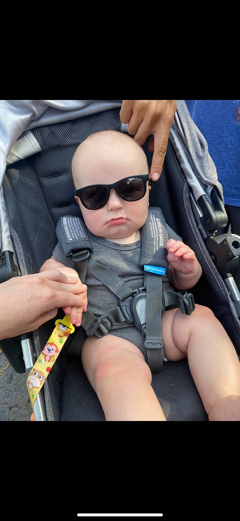 Parker joined the competition — help win amazing prizes! auto_part, automotive_exterior, car_seat, cool, eyewear, finger, glasses, goggles, hand, leg, nail, person, personal_protective_equipment, seat_belt, skin, sunglasses, thigh, thumb, toddler, vehicle_door