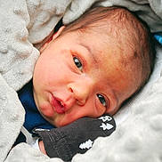 Jayden Reyes is registered to the contest to win money with this photo: newborn, baby, infant, blanket, mitten, closeup, face, skin, eyes, soft_texture, wrapped, cute, sleepwear, warm, cozy, child, portrait, newborn_mitten, resting, small