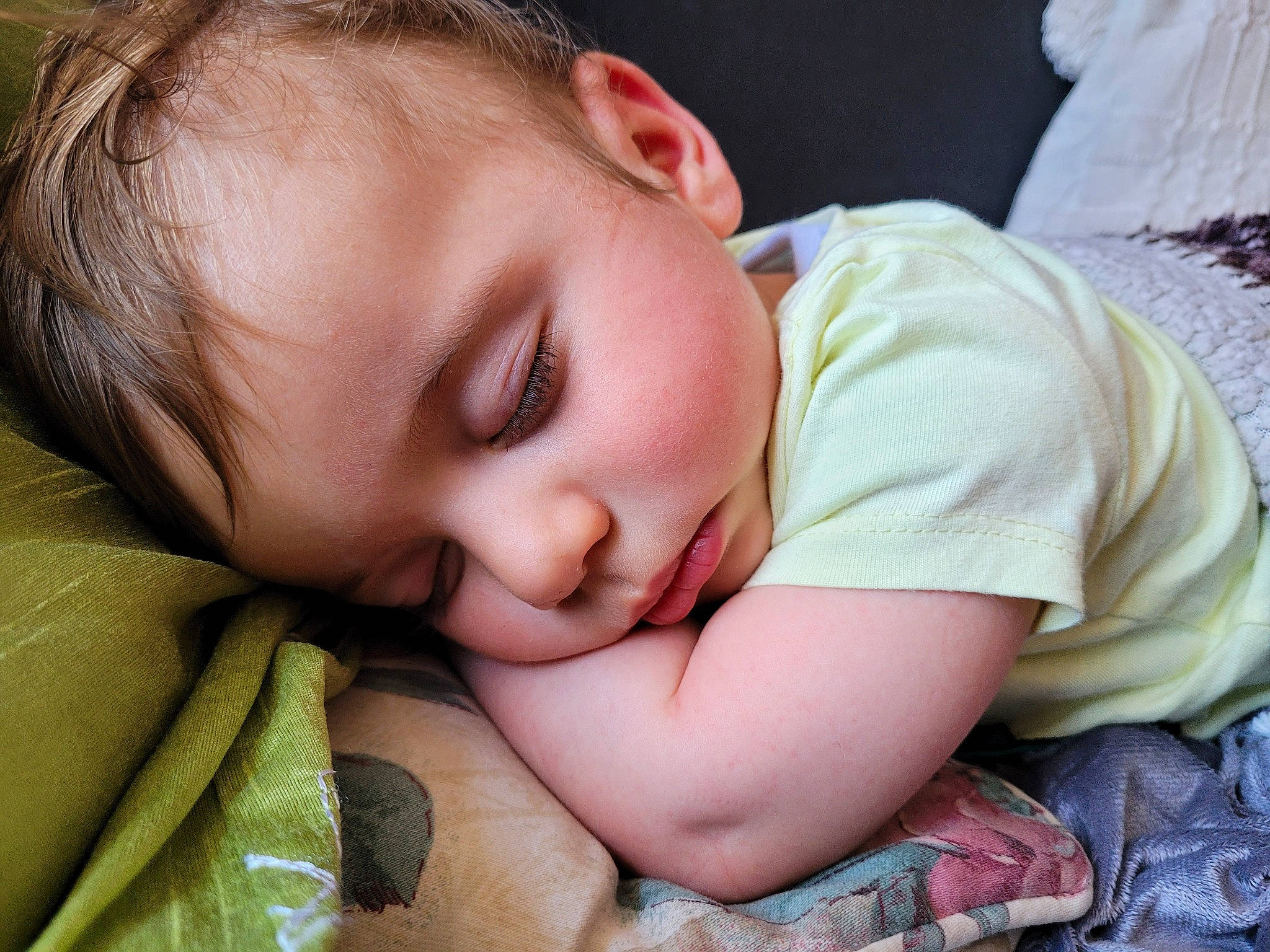 Denis is registered to the contest to win money with this photo: baby, baby_sleeping, baby_toddler_clothing, bedtime, cheek, child, chin, comfort, ear, eyebrow, eyelash, grass, happy, iris, lip, mouth, nose, person, skin, smile