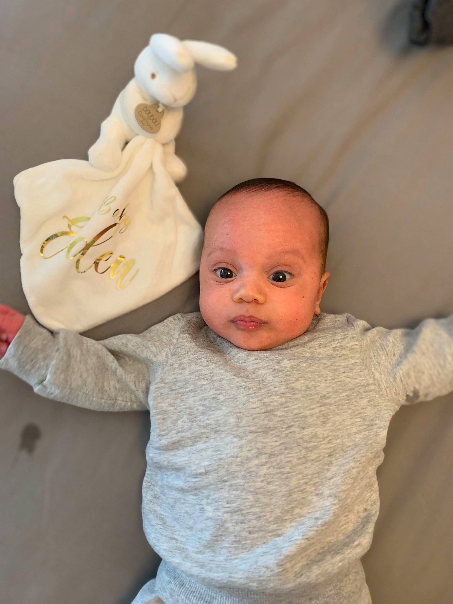 Eden participe au concours pour gagner de l'argent avec cette photo : art, baby, baby_products, baby_toddler_clothing, cheek, child, comfort, finger, gesture, happy, head, headgear, linens, nose, person, room, sleeve, supernatural_creature, toddler, toy