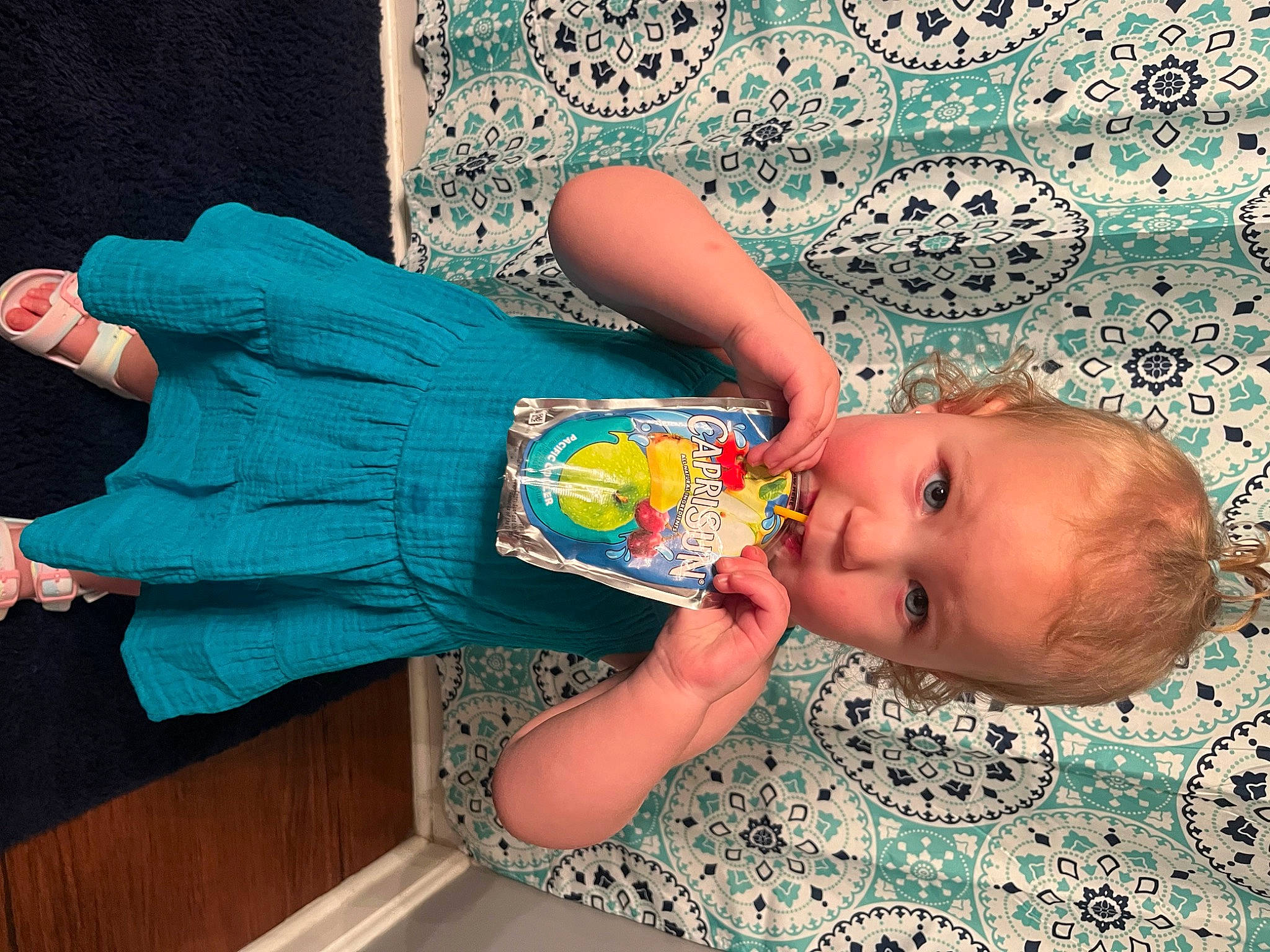 Aries joined the competition — help win amazing prizes! arm, art, baby, baby_products, baby_toddler_clothing, cheek, child, electric_blue, finger, happy, human_leg, nail, pattern, person, pink, room, skin, sleeve, textile, toddler