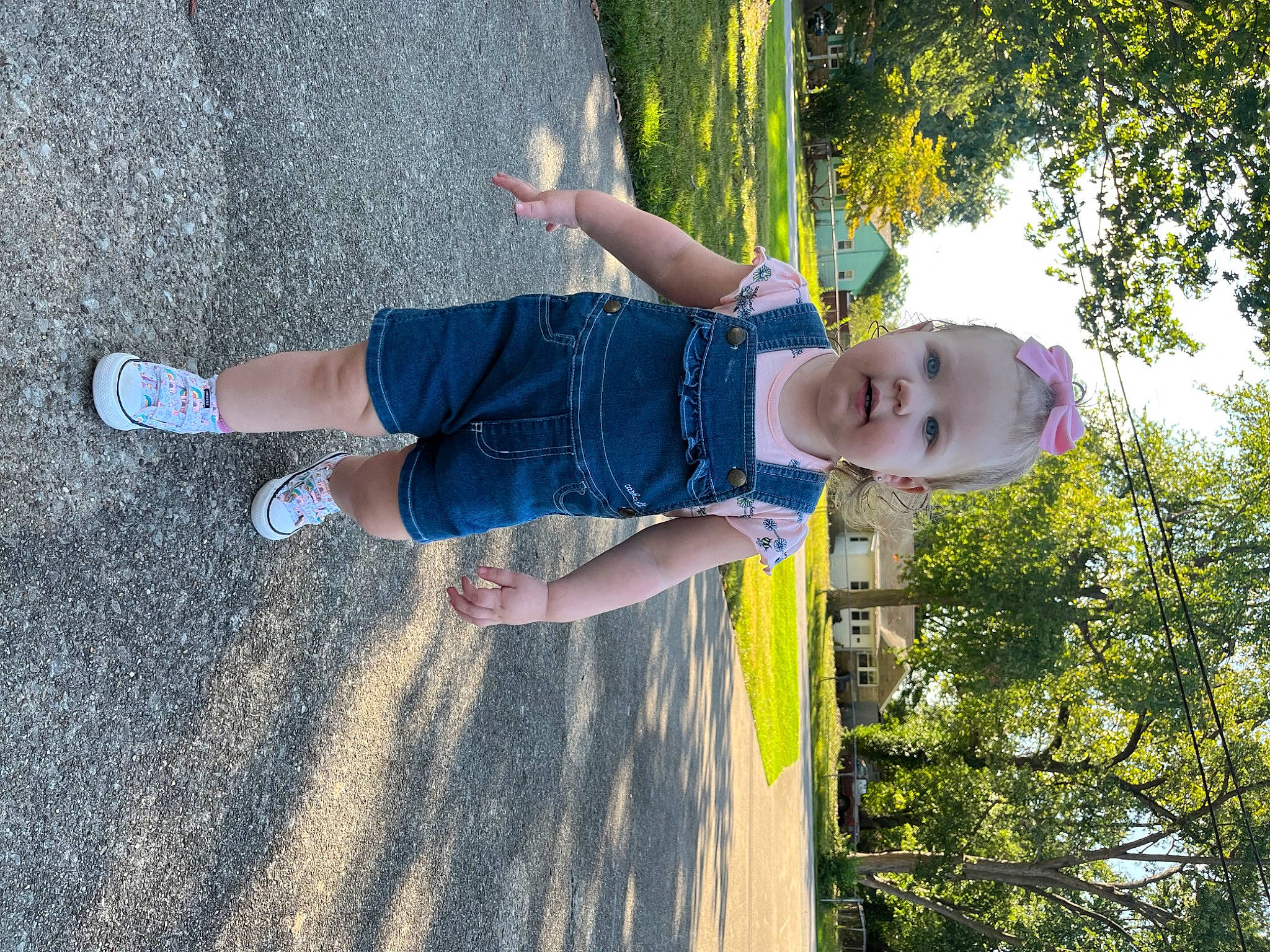 Aries joined the competition — help win amazing prizes! asphalt, baby, child, denim, electric_blue, foot, fun, grass, happy, human_leg, leisure, people_in_nature, person, plant, play, shadow, smile, toddler, tree, water
