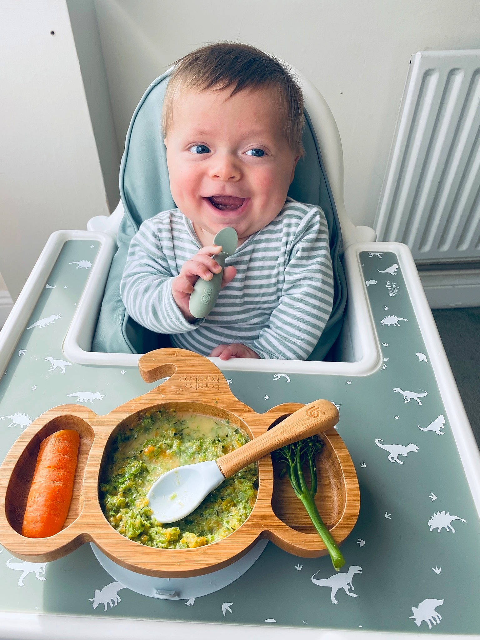 Bruno joined the competition — help win amazing prizes! baby, baby_toddler_clothing, chair, child, comfort, comfort_food, cuisine, cutlery, dish, dishware, face, food, head, ingredient, person, plate, recipe, sharing, smile, tableware
