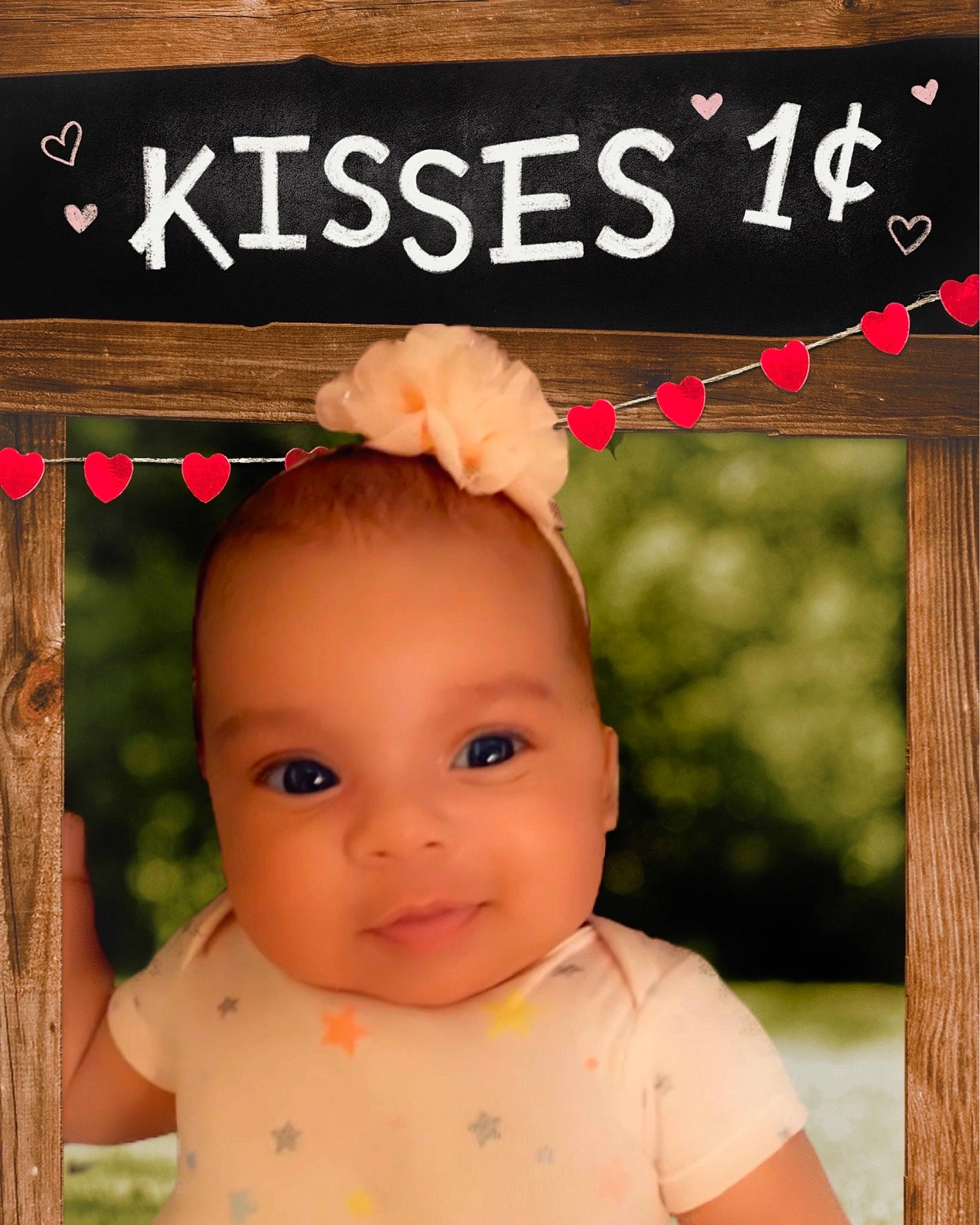 Jolie is registered to the contest to win money with this photo: art, baby, baby_toddler_clothing, cheek, child, chin, eyelash, facial_expression, font, gesture, grass, happy, head, people_in_nature, person, photo_caption, portrait_photography, rectangle, smile, toddler