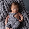baby, infant, knitwear, blanket, grey, portrait, cute, child, newborn, cozy, soft, texture, handmade, warm, sitting, looking, indoors, fashion, small, person