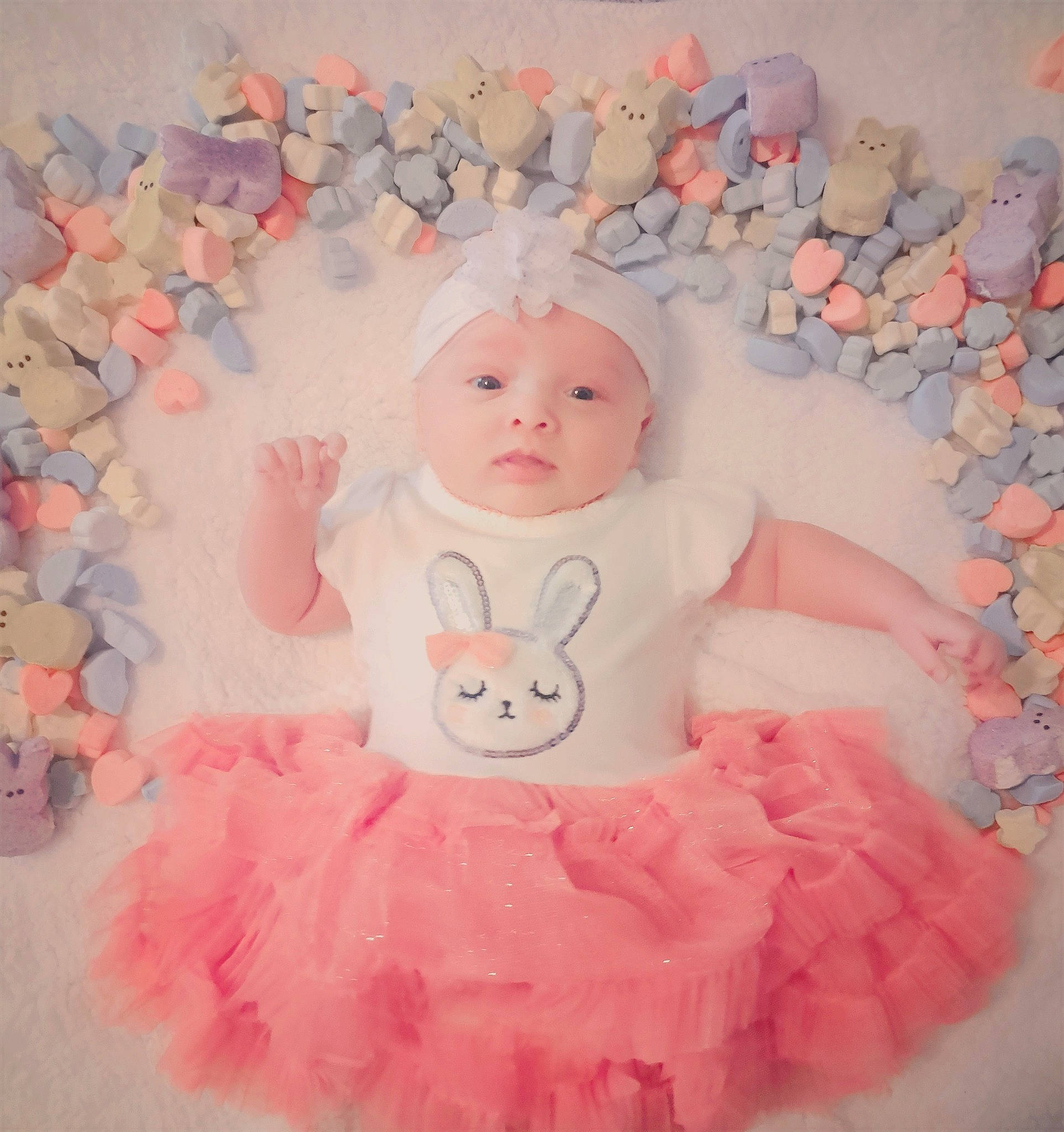 Nevaeh is registered to the contest to win money with this photo: baby, baby_products, baby_toddler_clothing, baby_toys, cheek, child, dress, fur, happy, linens, magenta, pattern, peach, person, pink, room, skin, sleeve, stuffed_toy, toddler