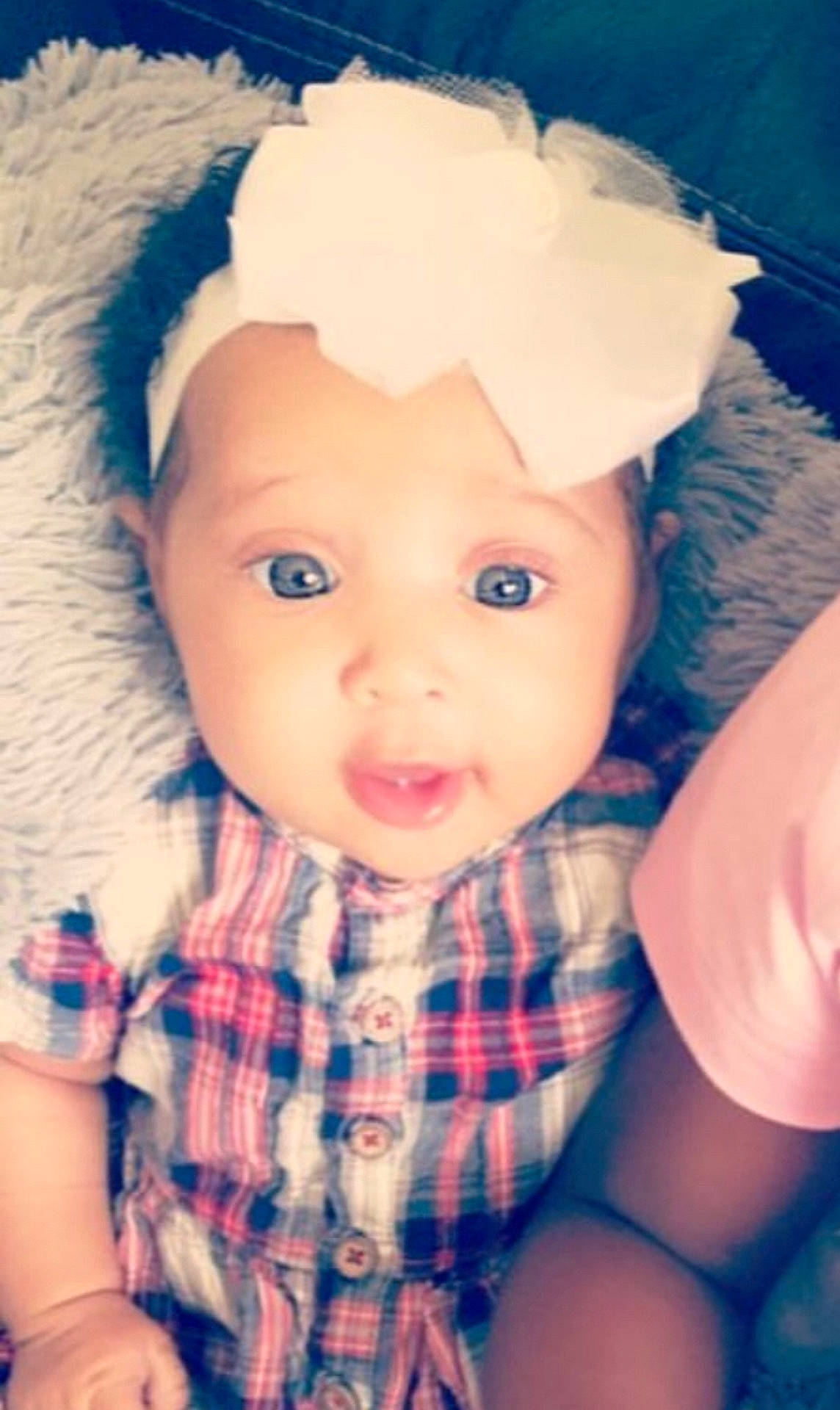 Nii'Lah joined the competition — help win amazing prizes! cheek, child, doll, eye, face, girl, hair_accessory, head, headgear, human_hair_color, infant, iris, lip, person, skin, smile, toddler