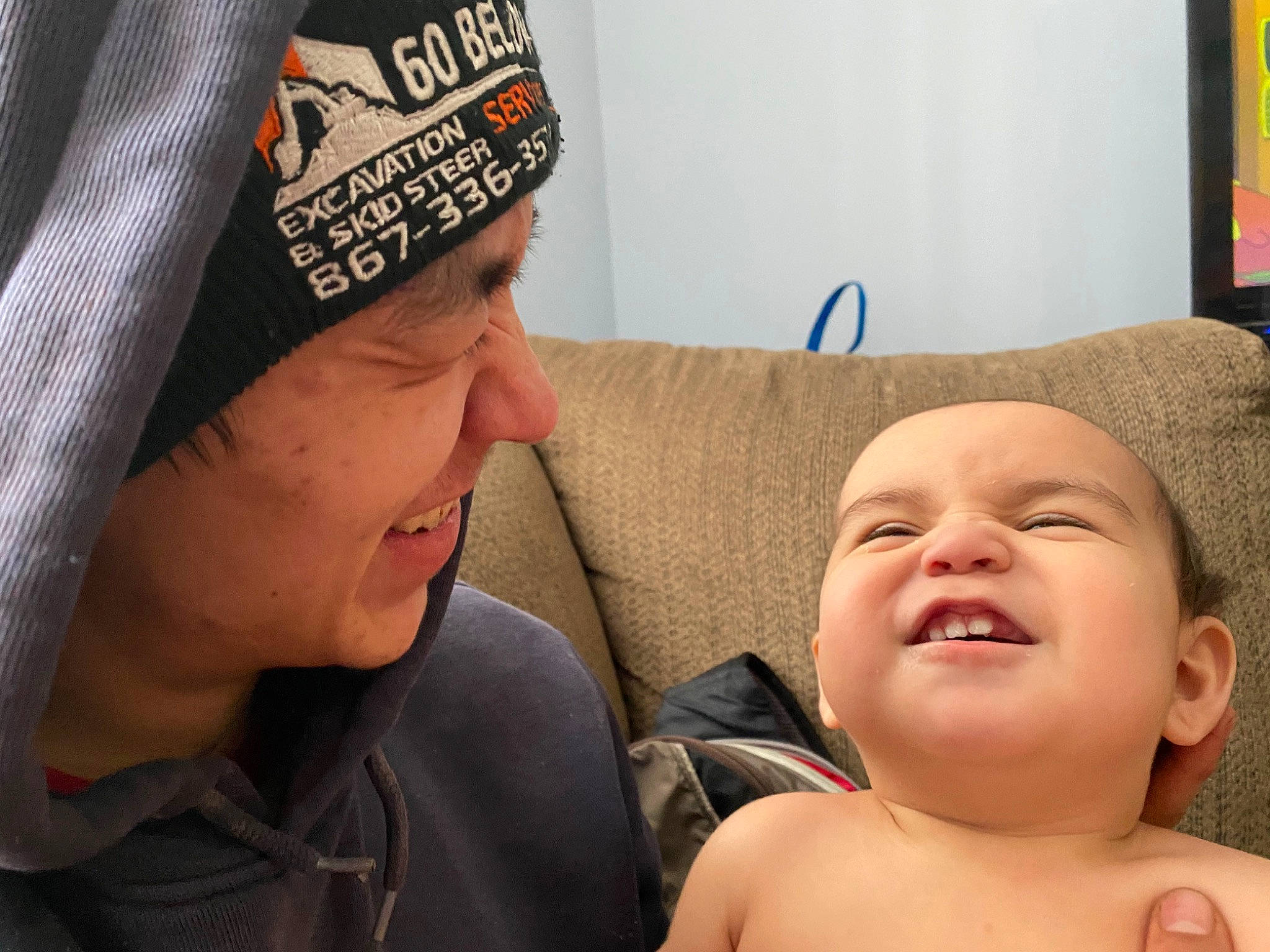 Ezra is registered to the contest to win money with this photo: baby, cheek, comfort, ear, eye, eyebrow, eyelash, forehead, fun, happy, head, headgear, headwear, iris, lip, mouth, nose, organ, person, skin