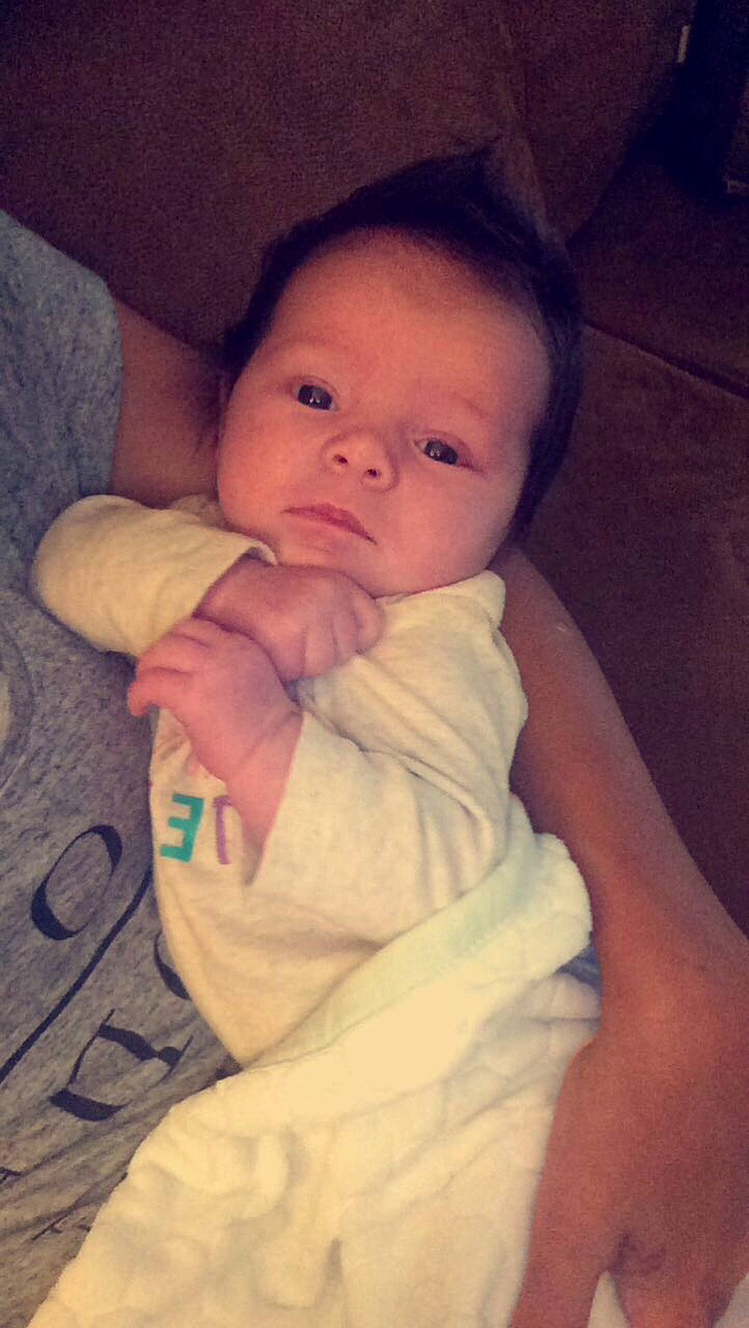 Aliyah joined the competition — help win amazing prizes! arm, bedtime, cheek, child, day, eye, face, finger, girl, hand, head, infant, leg, mouth, nose, person, sitting, skin, smile, toddler