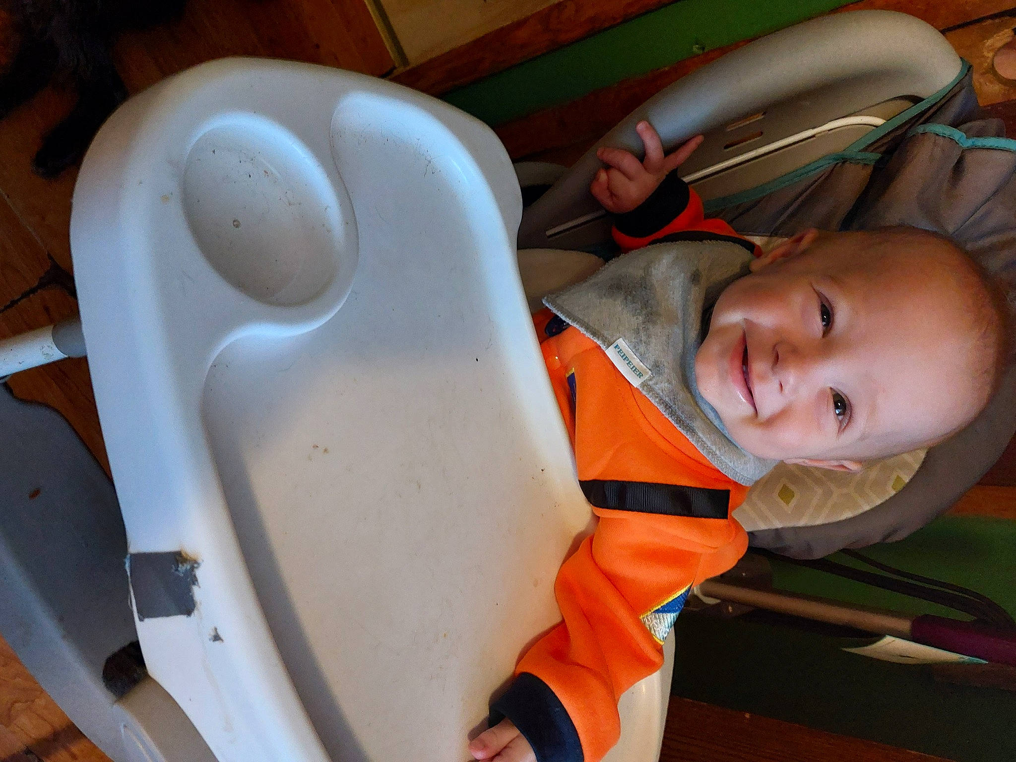 Kash joined the competition — help win amazing prizes! baby, baby_products, baby_toddler_clothing, child, comfort, flooring, fun, joy, leisure, person, personal_protective_equipment, plastic, play, room, sitting, smile, toddler, wood