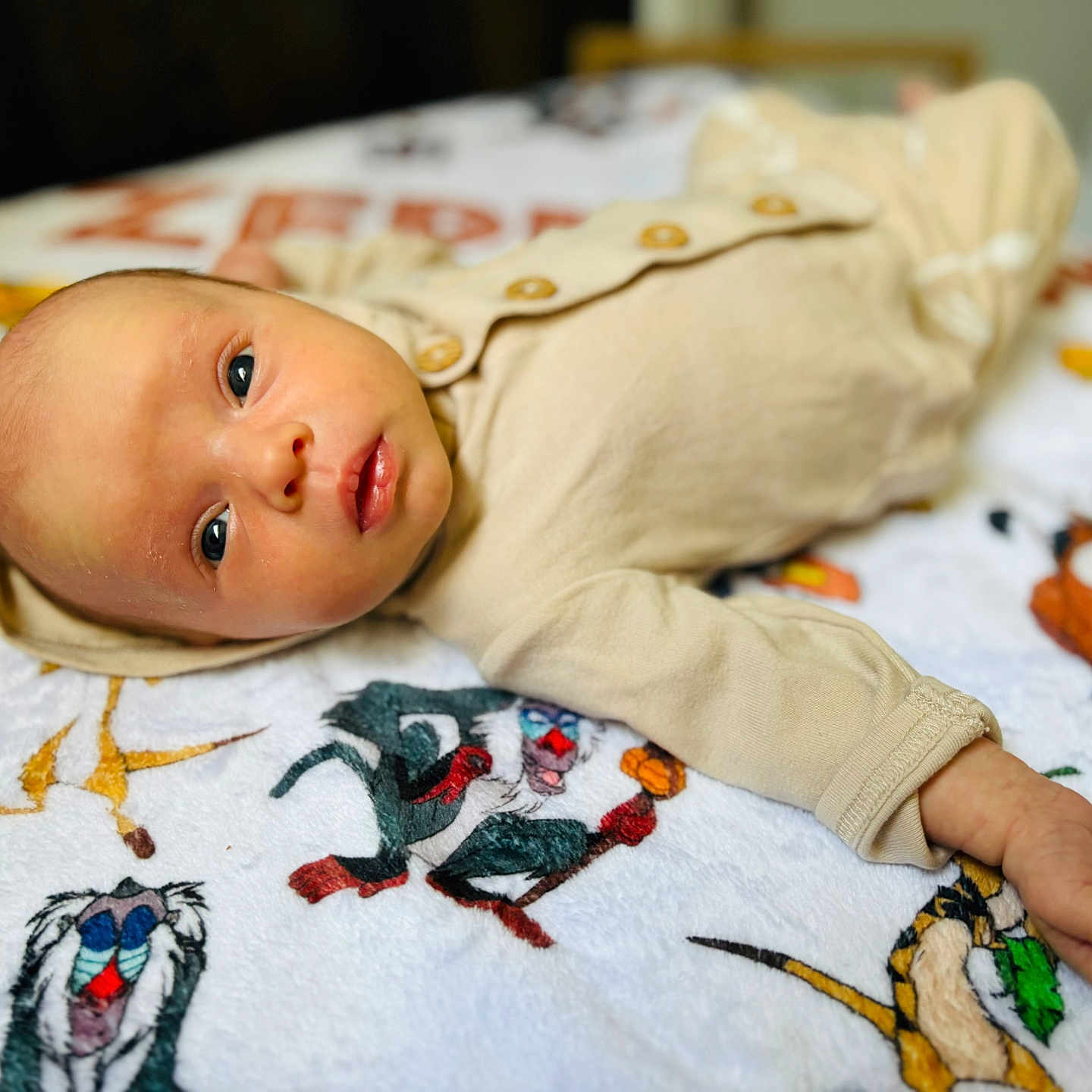 Zeppelin is registered to the contest to win money with this photo: applique, baby, bed, blanket, bodypart, cushion, face, finger, furniture, hand, happy, head, homedecor, newborn, pattern, person, photography, portrait, quilt, smile