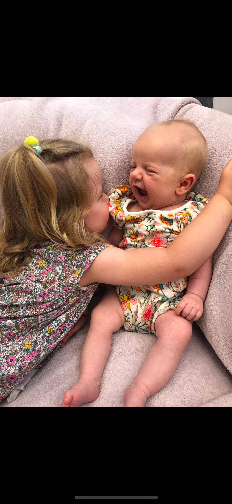 Eadie is registered to the contest to win money with this photo: baby, cheek, child, ear, finger, fun, person, sibling, skin, smile, toddler