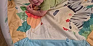Lance joined the competition — help win amazing prizes! baby, child, playing, play_mat, green_clothing, floor, wooden_floor, animal_prints, toes, curious, infant, indoors, crawling, colorful, person, smiling, looking_up, home, young_child, cute