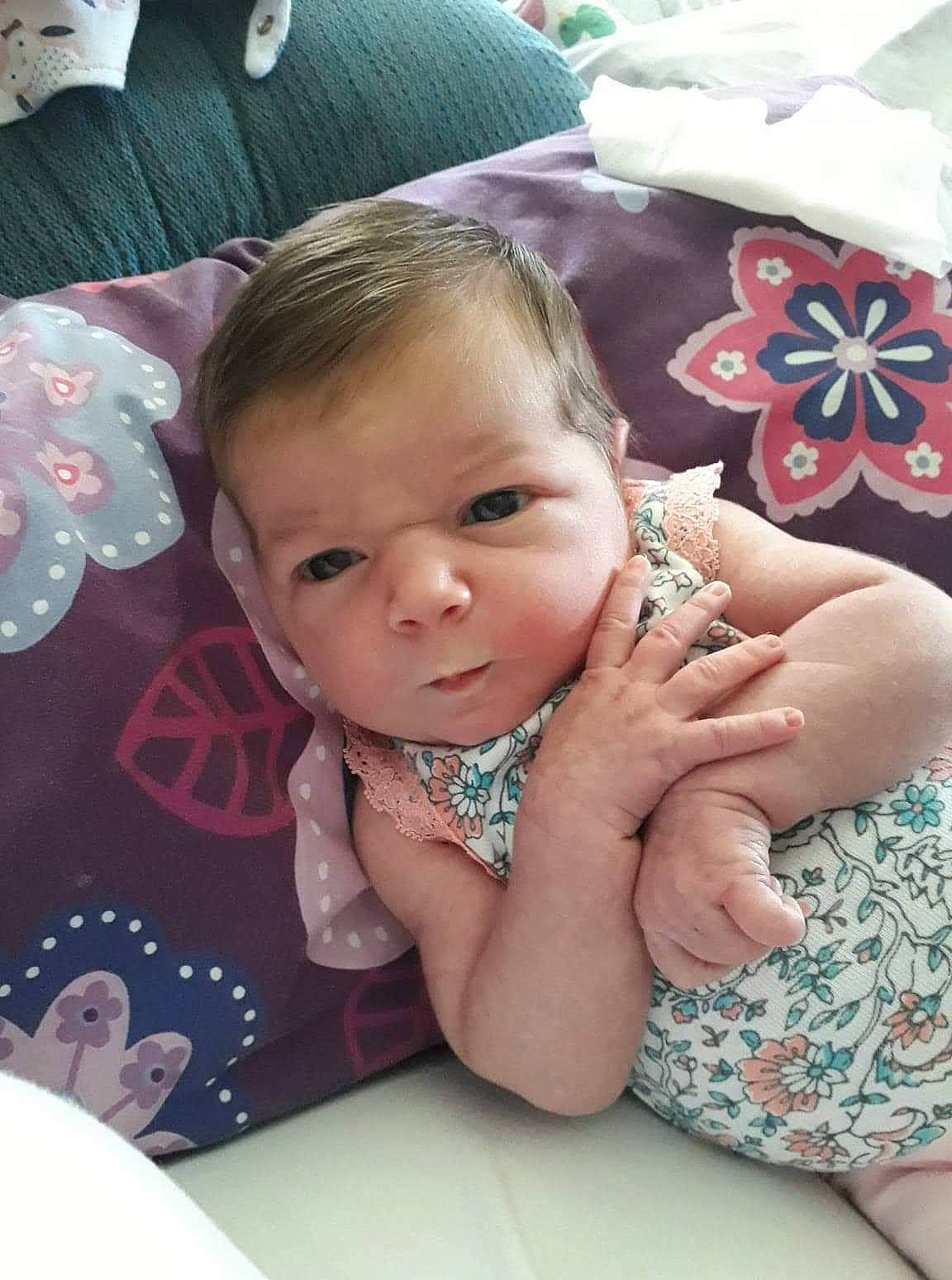 Jazlynn joined the competition — help win amazing prizes! baby, cheek, child, ear, face, fun, happy, head, iris, person, skin, smile, snapshot, toddler