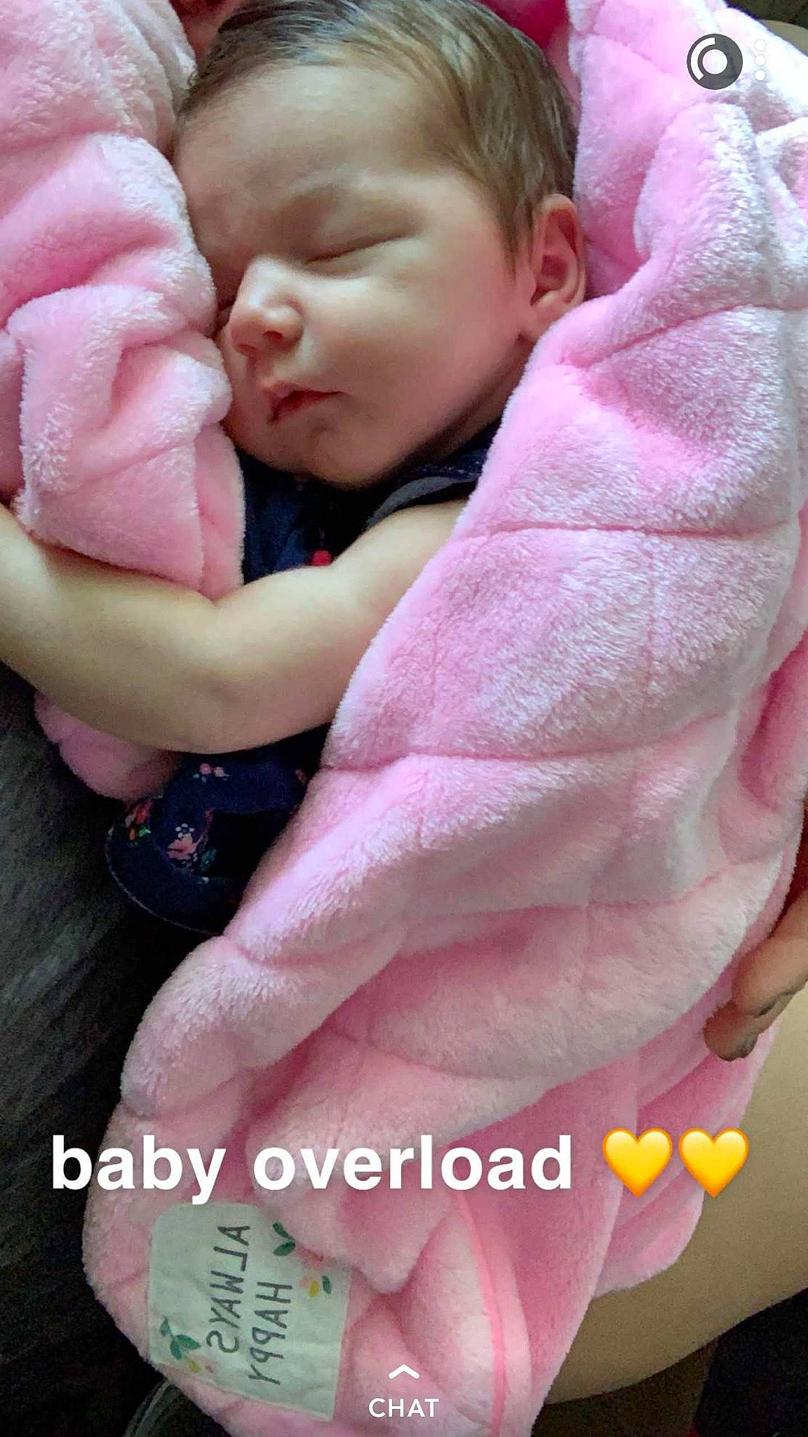 Jazlynn joined the competition — help win amazing prizes! baby, cheek, child, finger, font, fur, hand, person, petal, pink, sleep, stuffed_toy, textile, toddler