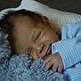 Grayson joined the competition — help win amazing prizes! baby, sleeping, teddy_bear, plush_toy, blue_onesie, infant, smile, hand, face, closed_eyes, soft_texture, cuddling, comfort, cute, child, resting, cozy, indoor, portrait, peaceful