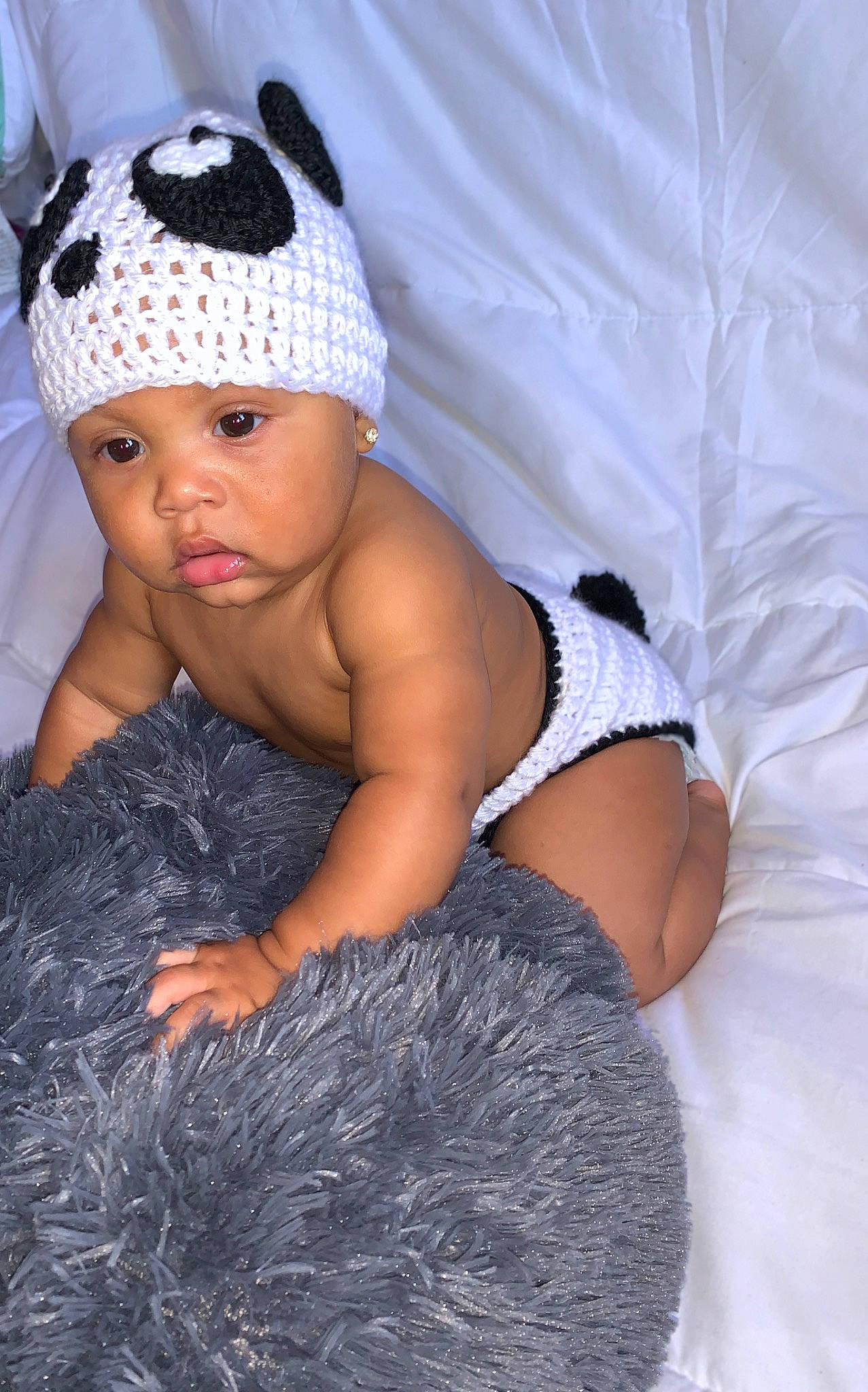 Jordon joined the competition — help win amazing prizes! baby, baby_toddler_clothing, beanie, black_hair, bonnet, cap, child, clothing, costume_accessory, design, hat, headgear, headwear, knit_cap, pattern, person, photography, skin, smile, toddler