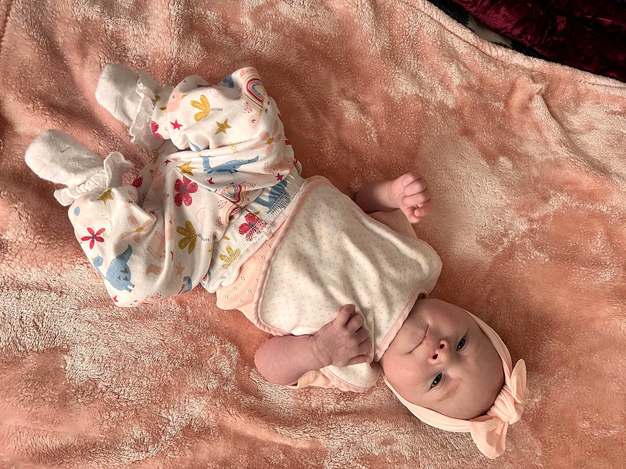 Charley joined the competition — help win amazing prizes! baby, baby_products, baby_toddler_clothing, carnivore, child, comfort, felidae, fur, grass, happy, human_body, linens, person, pink, skin, small_to_medium_sized_cats, tail, textile, toddler, toy