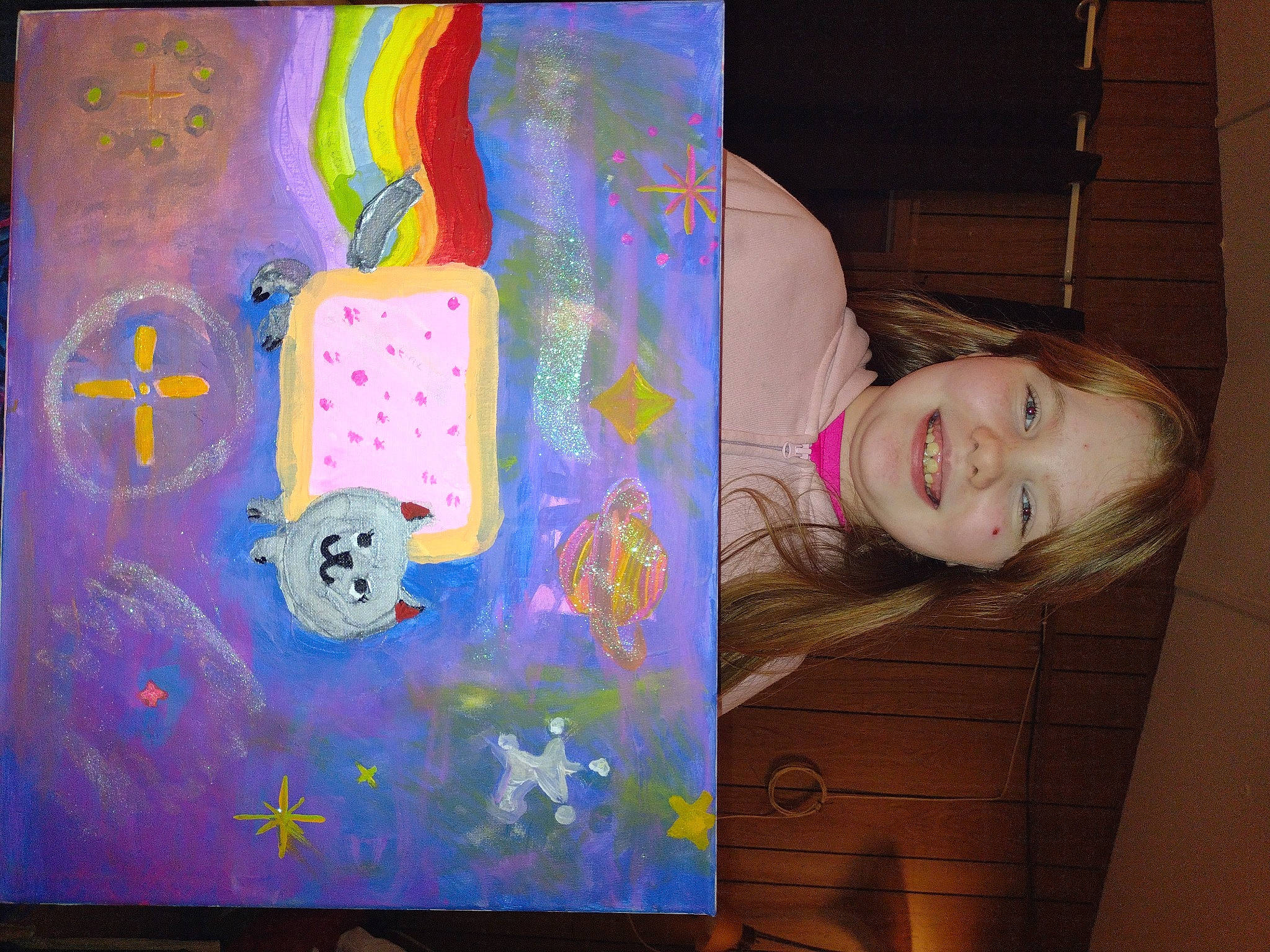 Kennedy joined the competition — help win amazing prizes! acrylic_paint, art, artist, child, flash_photography, fun, happy, illustration, joy, magenta, modern_art, paint, painting, pattern, person, portrait_photography, purple, room, smile, space